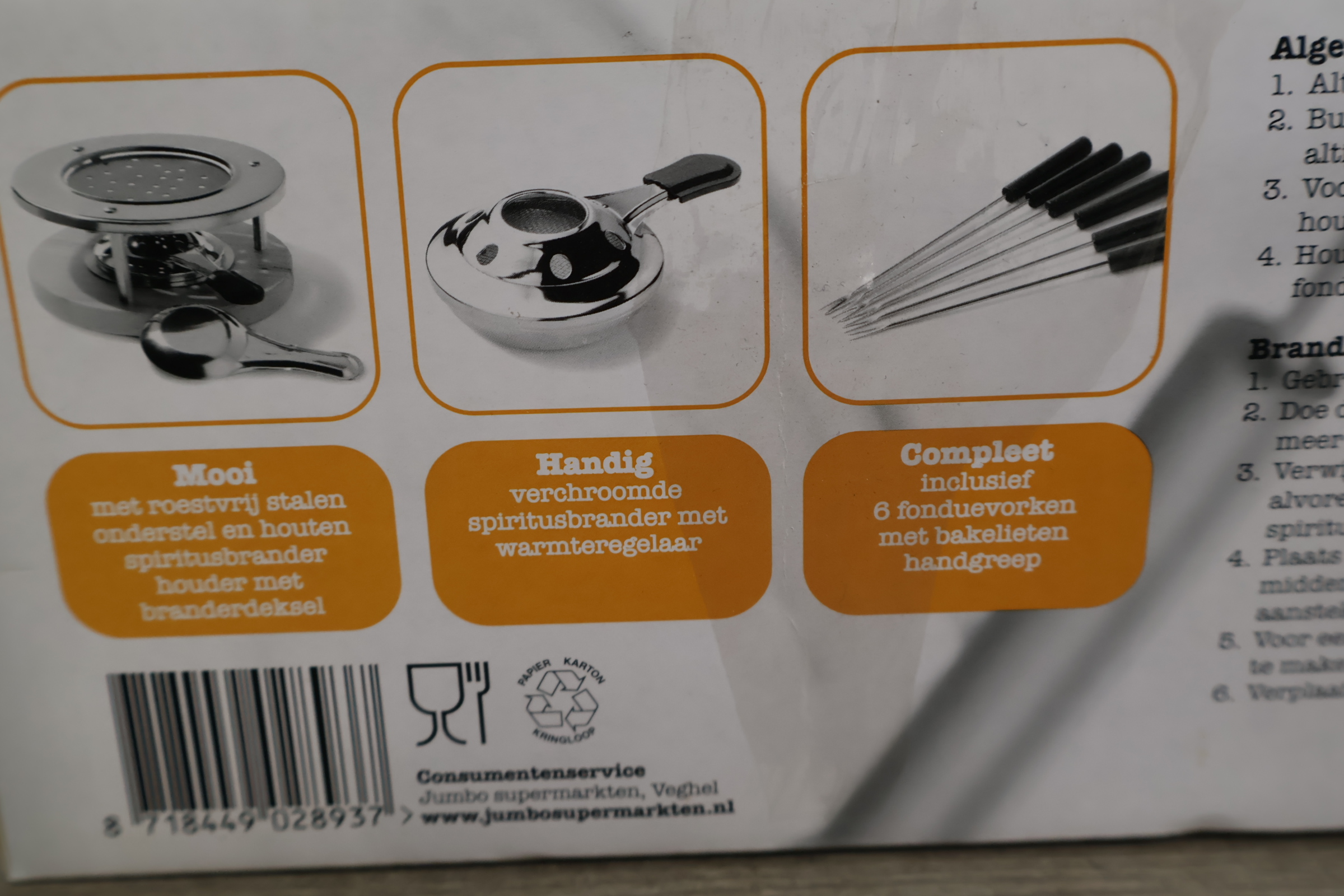 Kaasfondue set Jumbo – foto 6 – kavel bij GSD Auctions, Zoeterwoude