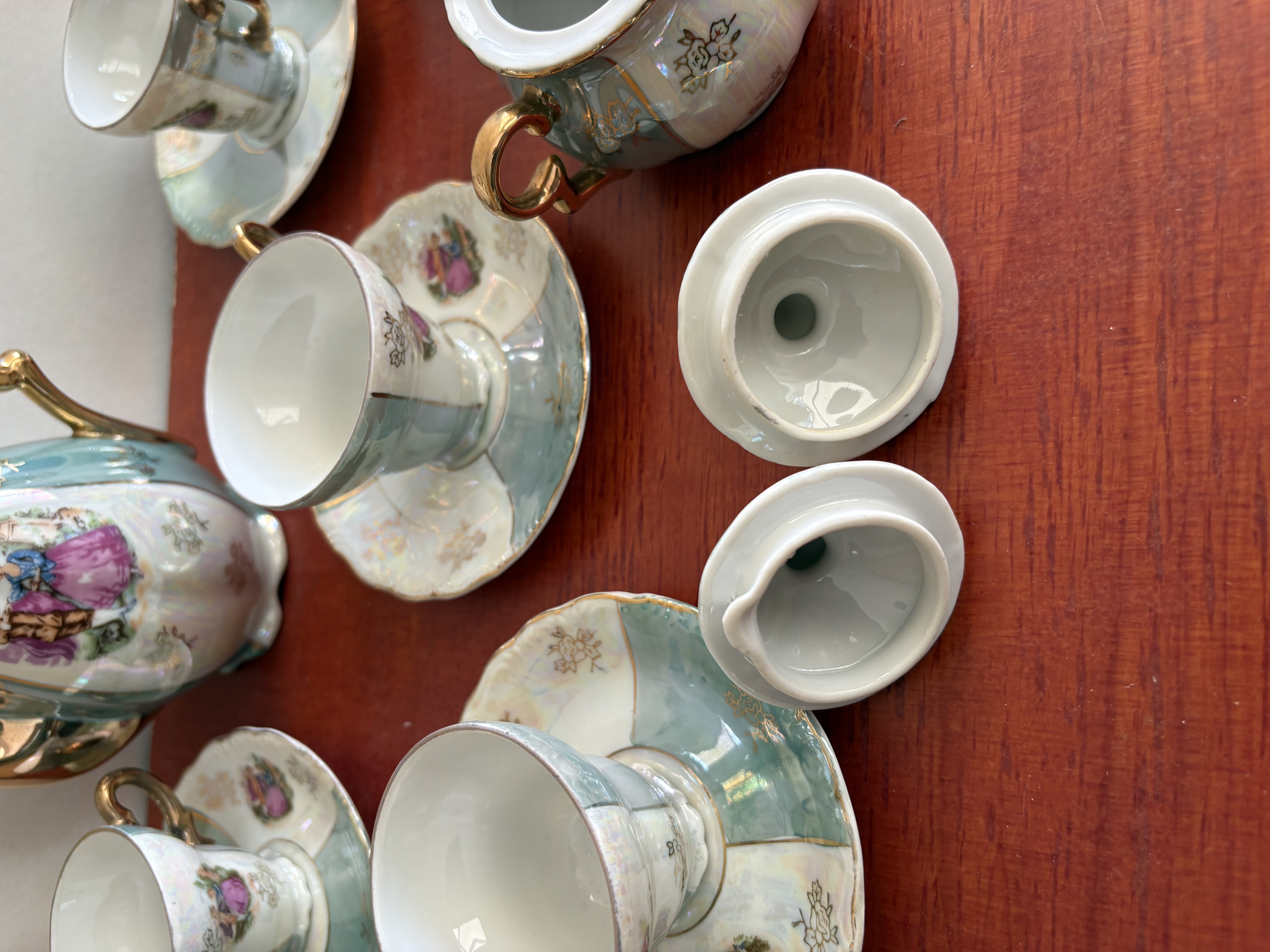 koffie set Dresden-stijl – foto 4 – kavel bij GSD Auctions, Zoeterwoude