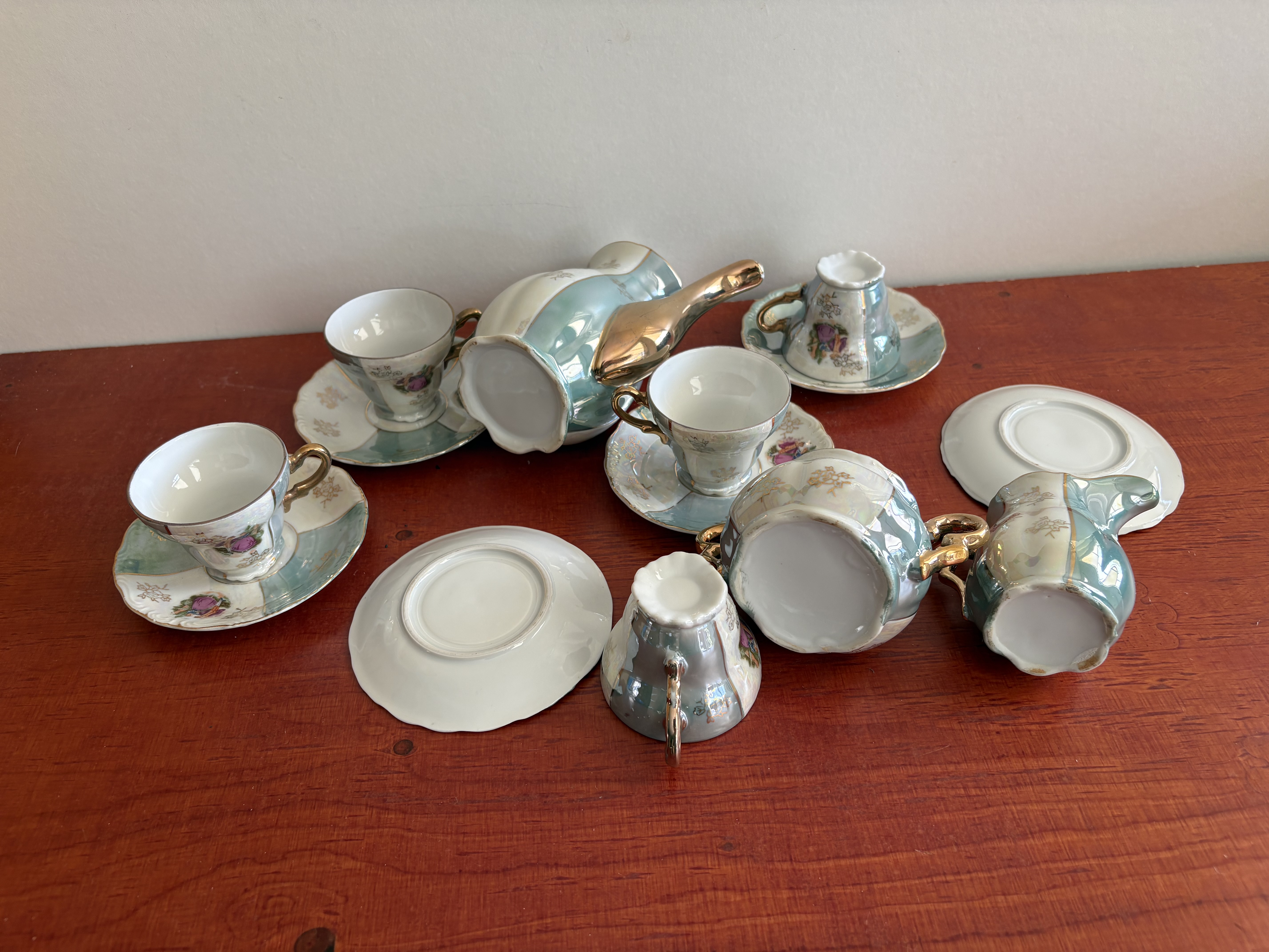 koffie set Dresden-stijl – foto 8 – kavel bij GSD Auctions, Zoeterwoude