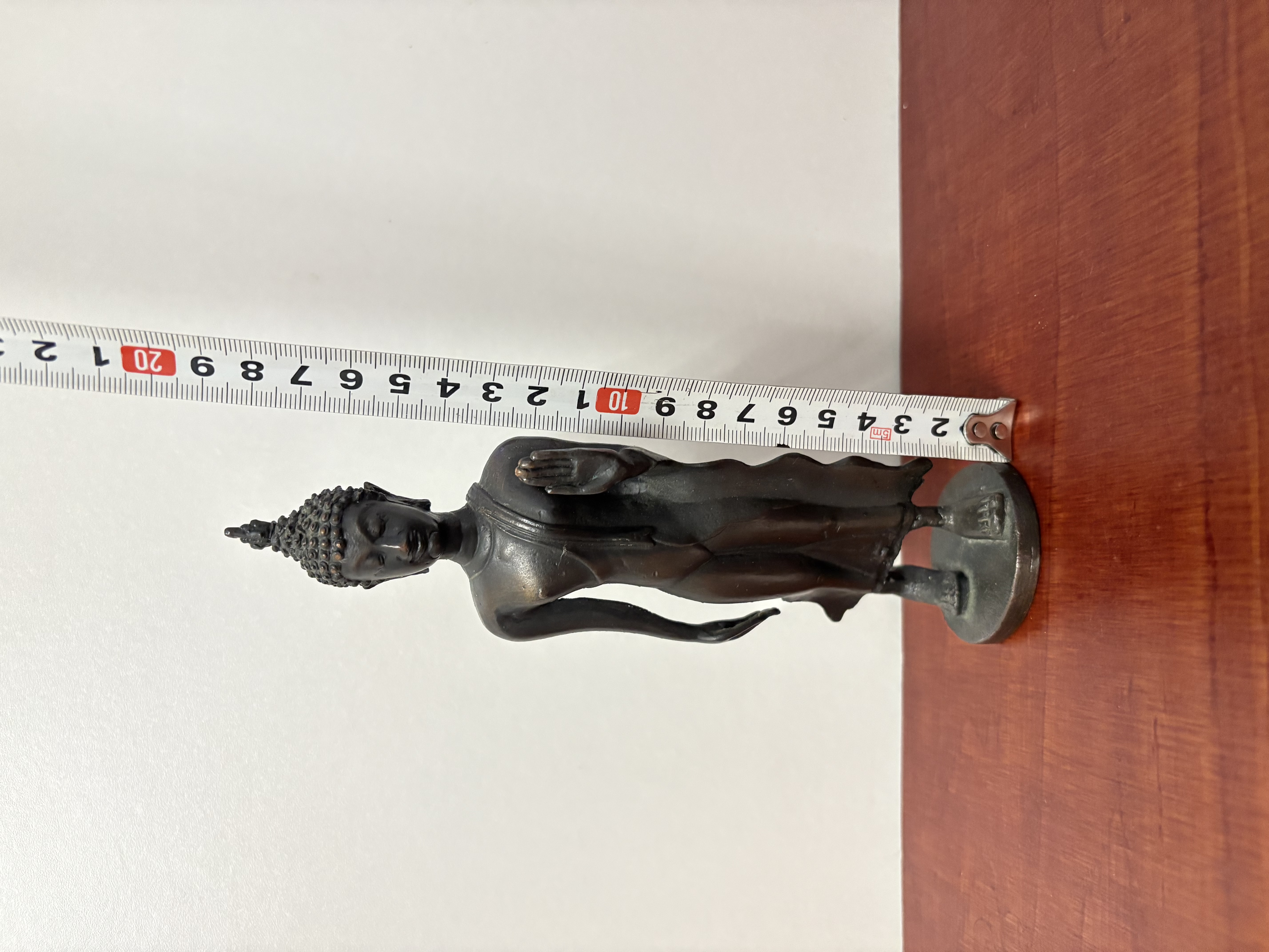 Bronzen Boeddhabeeld "wandelende Boeddah – foto 2 – kavel bij GSD Auctions, Zoeterwoude