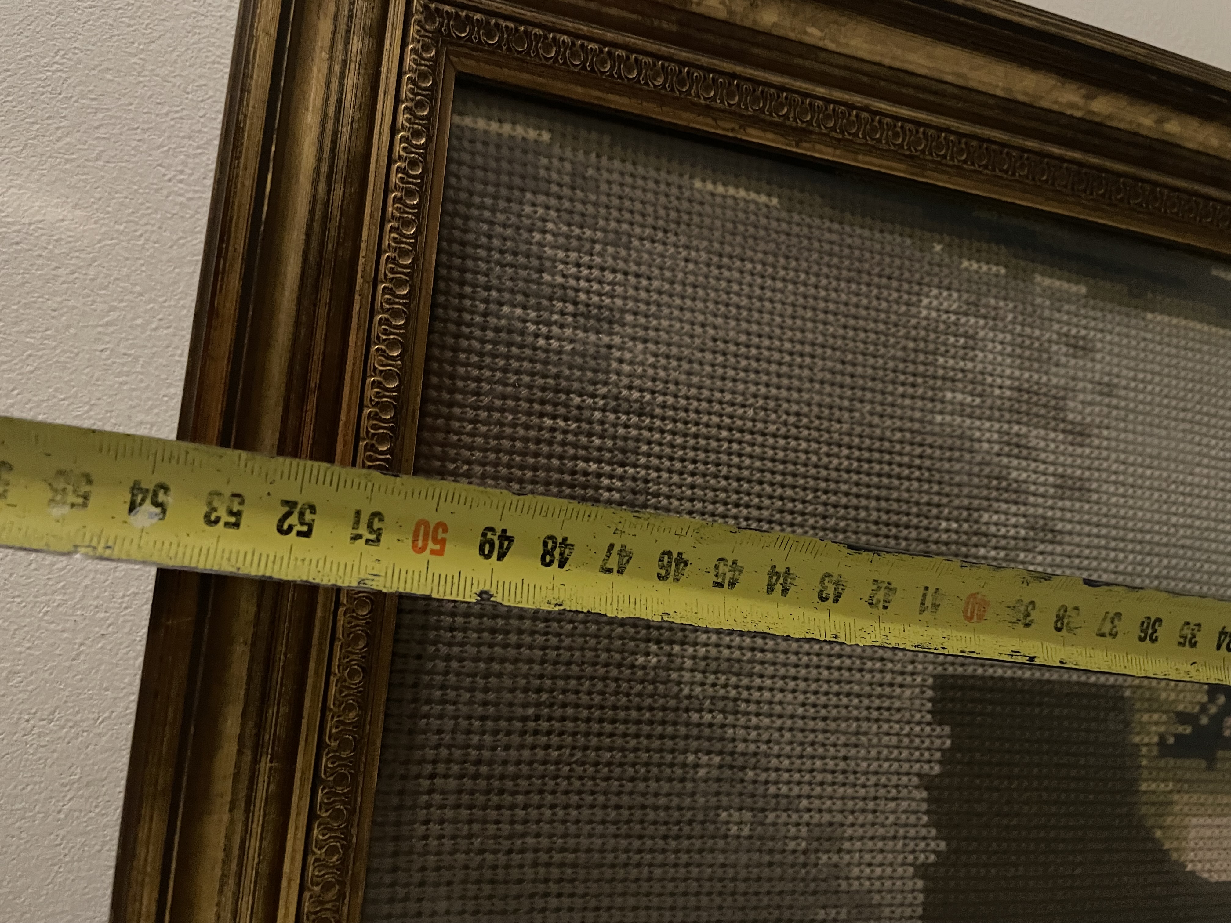 Naaldkunst naar schildrij van Vermeer, Lezende vrouw Art Gallery Amsterdam – foto 9 – kavel bij GSD Auctions, Zoeterwoude