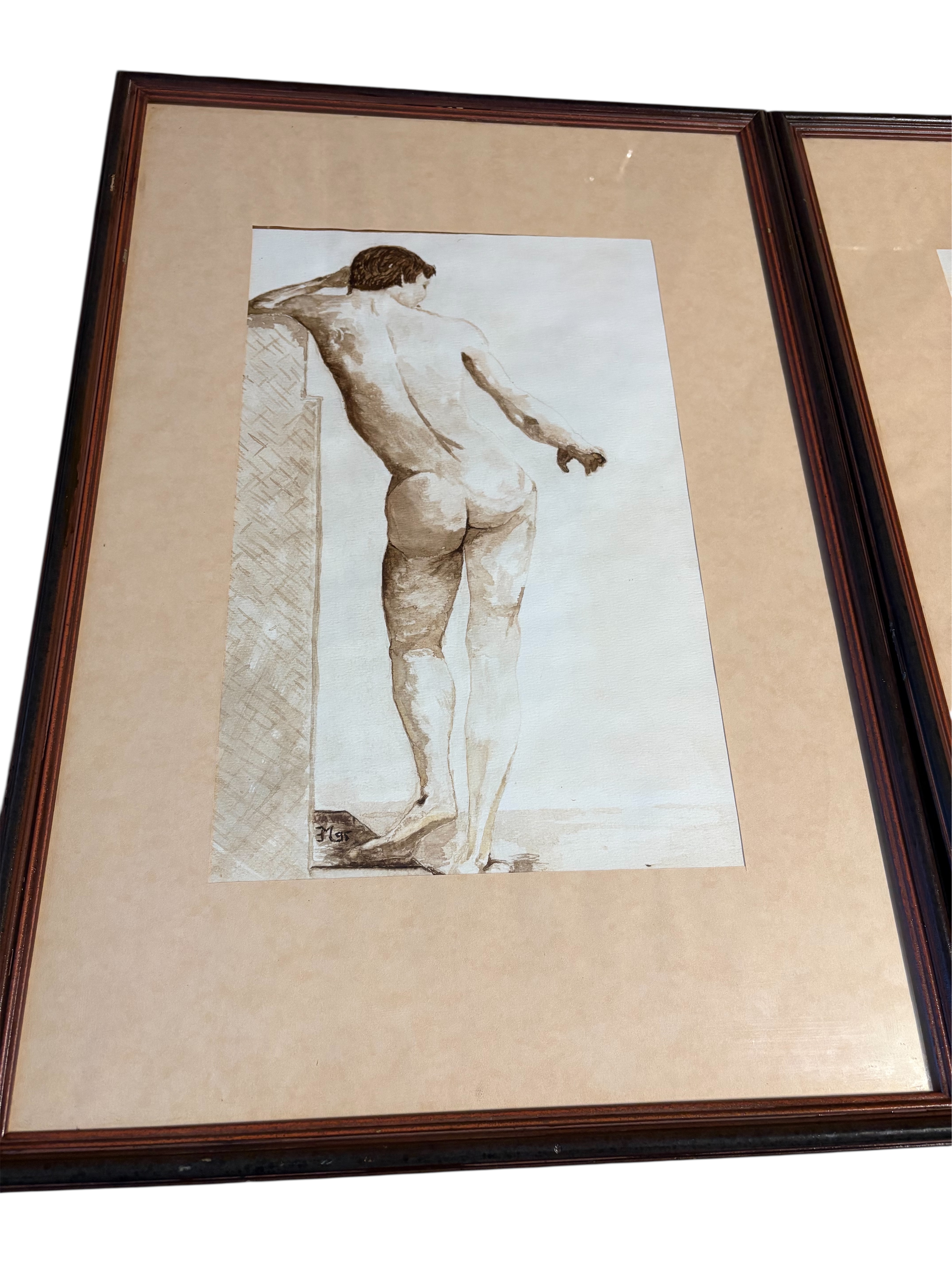 2 naakte figuren gesignaleerd Niet goed leesbaar – foto 4 – kavel bij GSD Auctions, Zoeterwoude