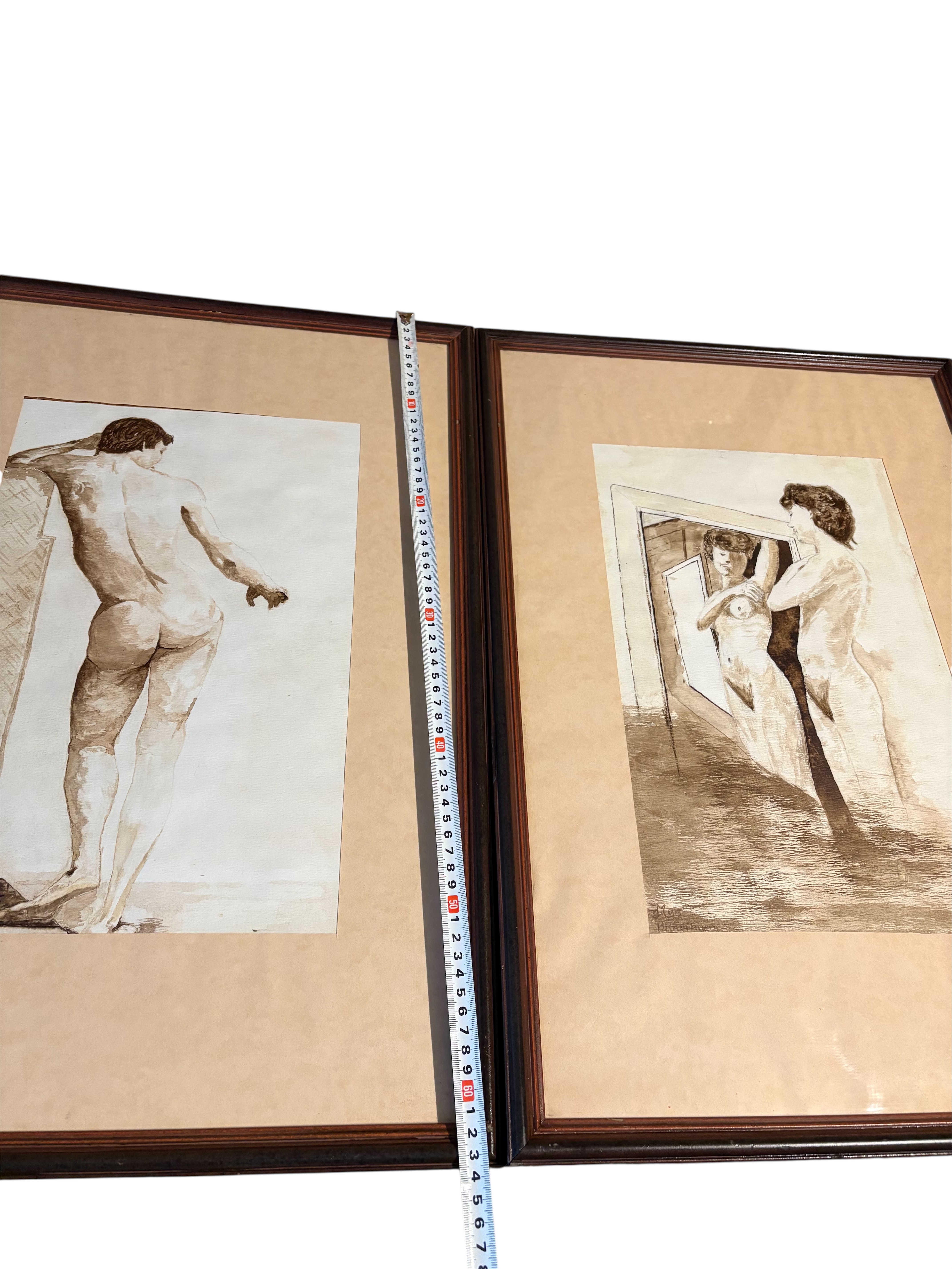 2 naakte figuren gesignaleerd Niet goed leesbaar – foto 6 – kavel bij GSD Auctions, Zoeterwoude