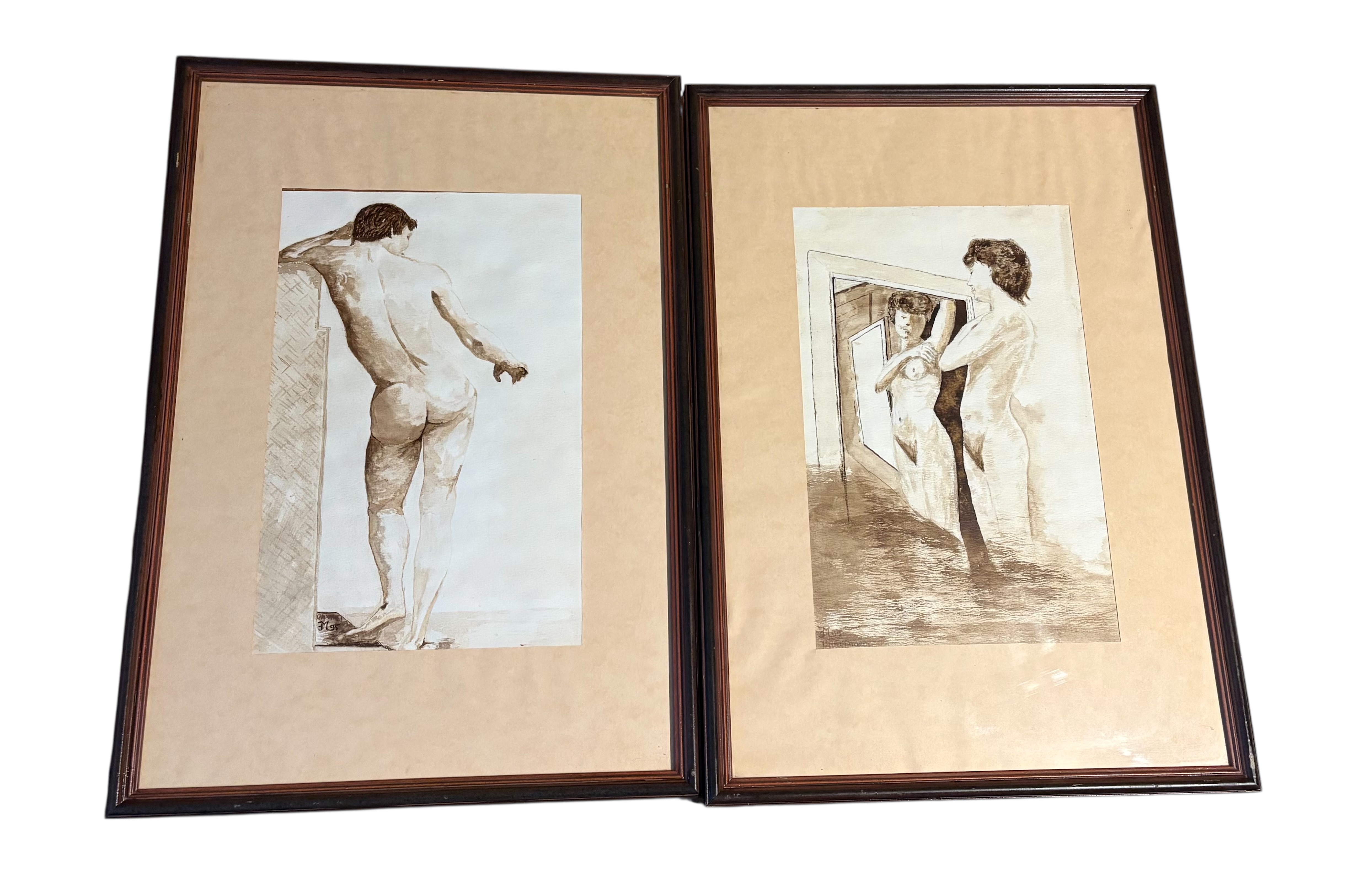 2 naakte figuren gesignaleerd Niet goed leesbaar – foto 8 – kavel bij GSD Auctions, Zoeterwoude