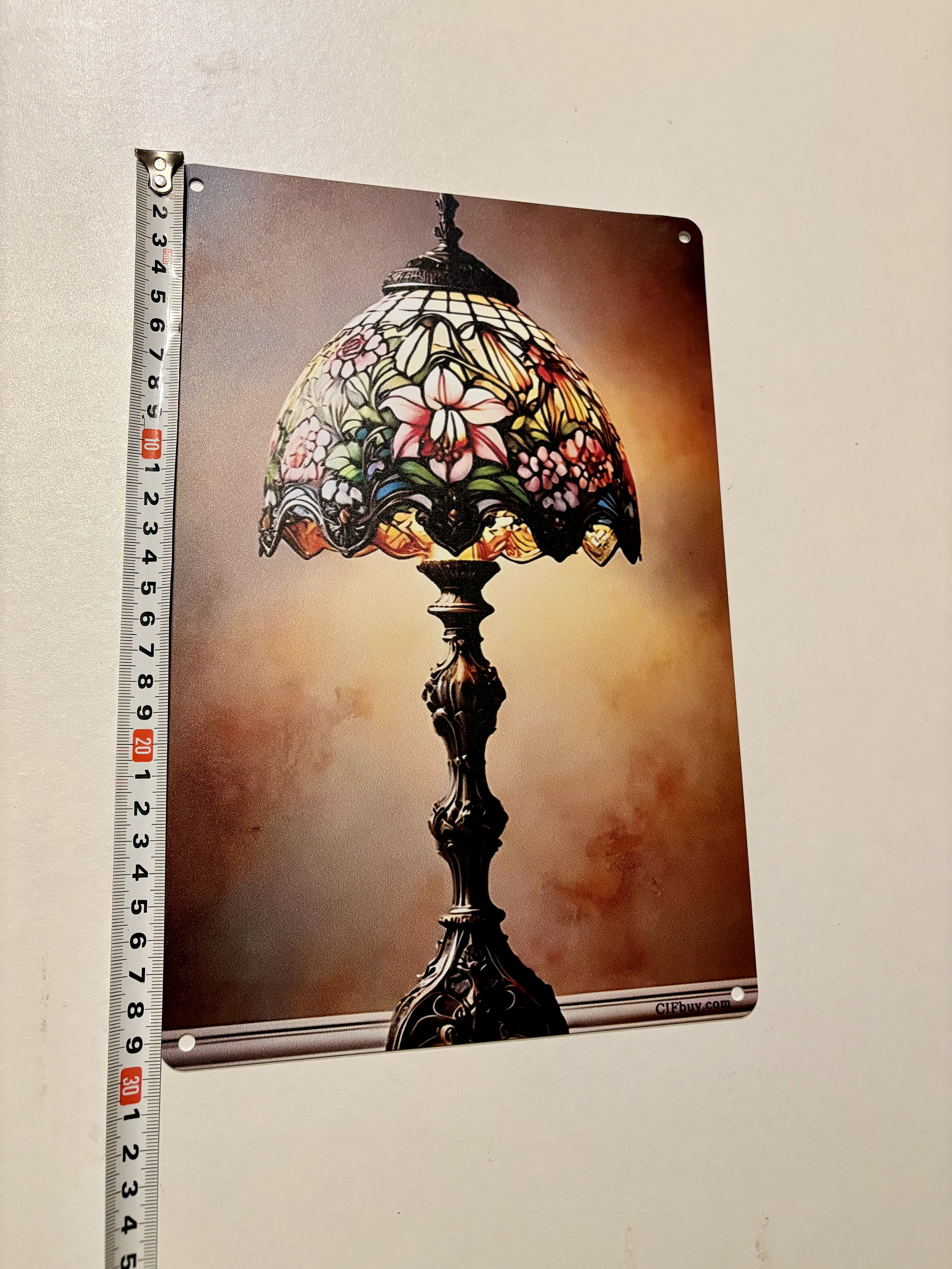 Tiffany lamp als Metalen muurplaat – foto 6 – kavel bij GSD Auctions, Zoeterwoude