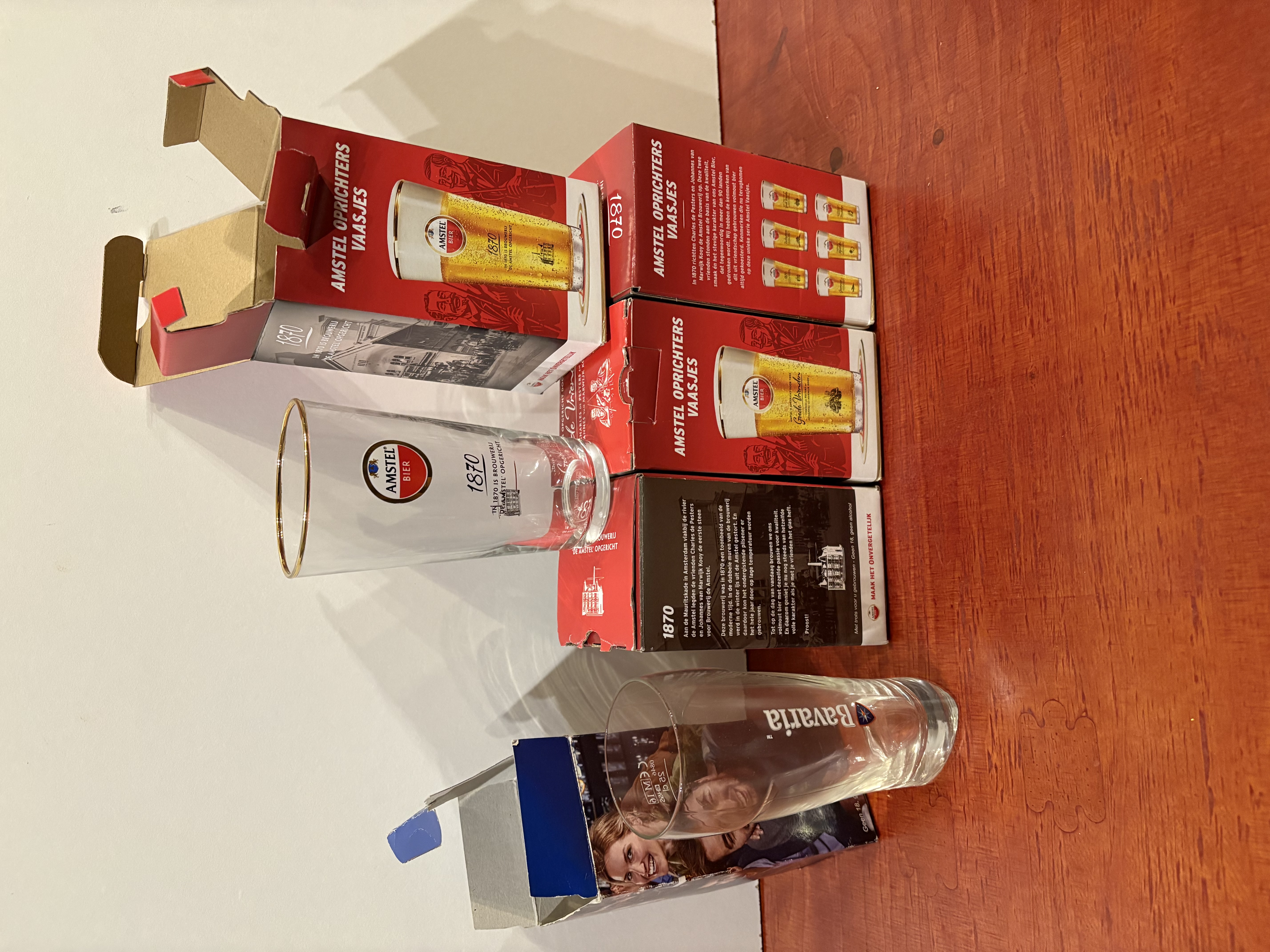 Bier glazen "4x AMSTEL " 1x Bavaria glas – foto 3 – kavel bij GSD Auctions, Zoeterwoude