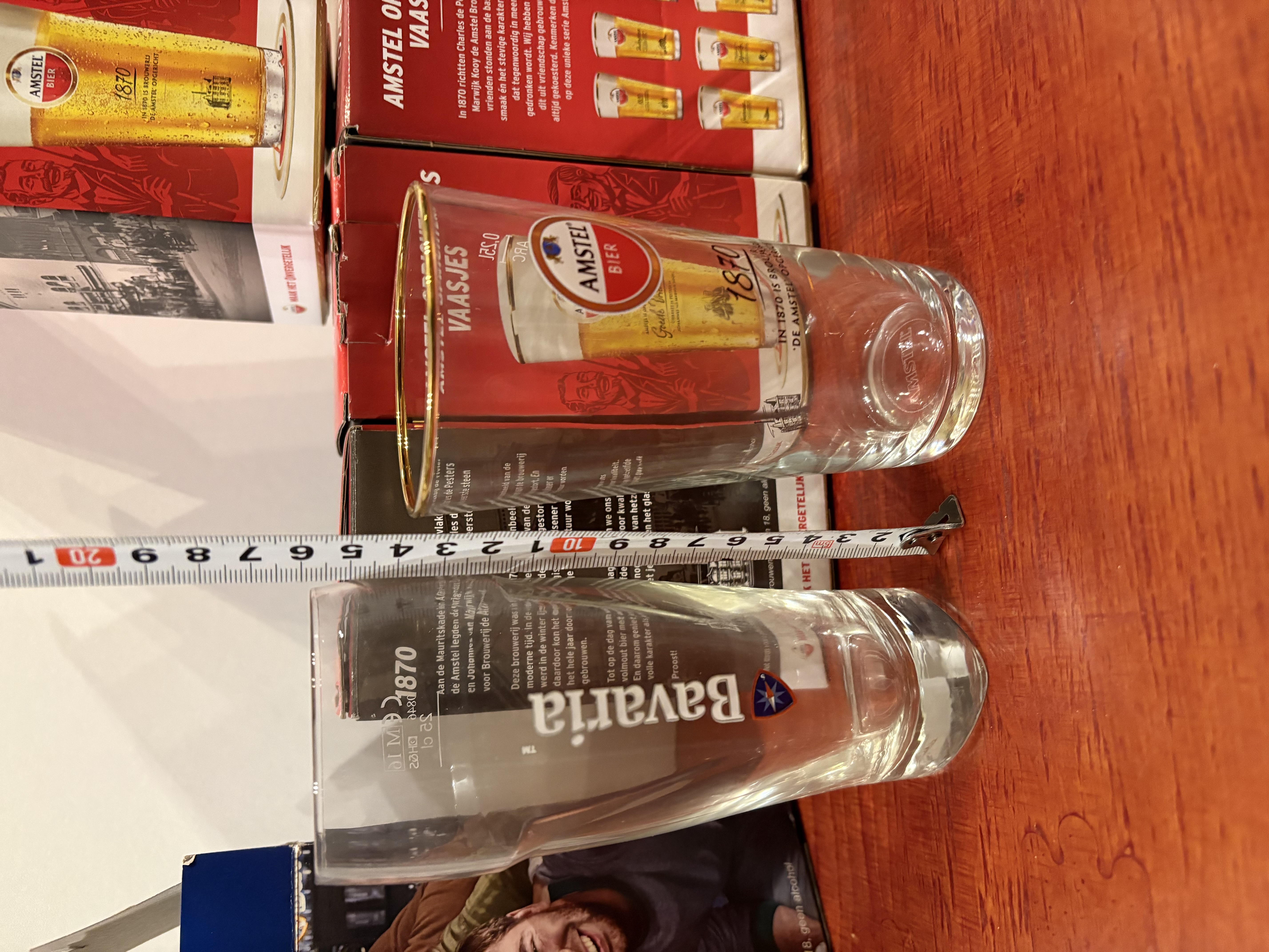 Bier glazen "4x AMSTEL " 1x Bavaria glas – foto 6 – kavel bij GSD Auctions, Zoeterwoude