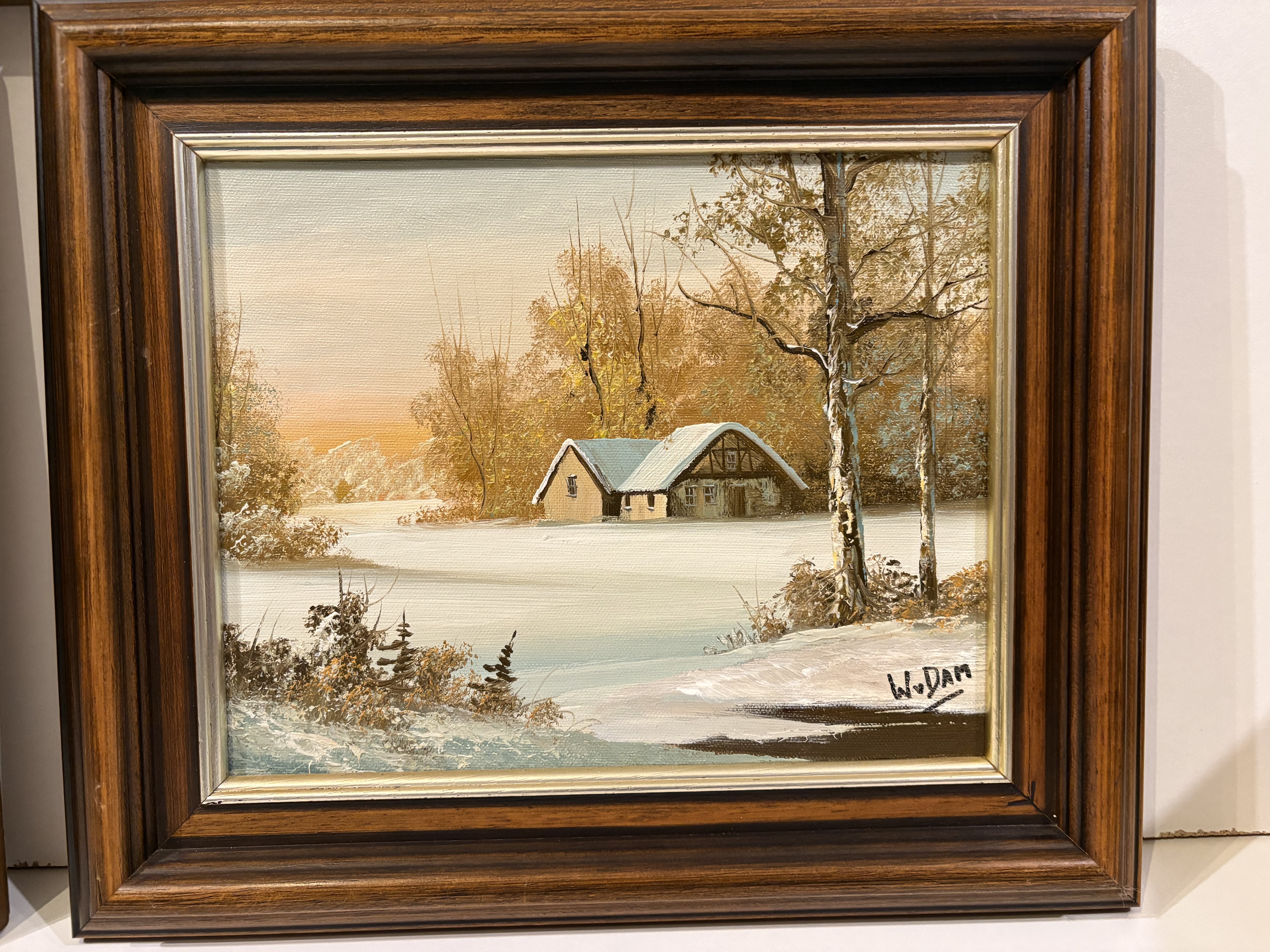 Olieverf schildrijen van W.v.Dam en J.Verda (3 stuks totaal) – foto 8 – kavel bij GSD Auctions, Zoeterwoude