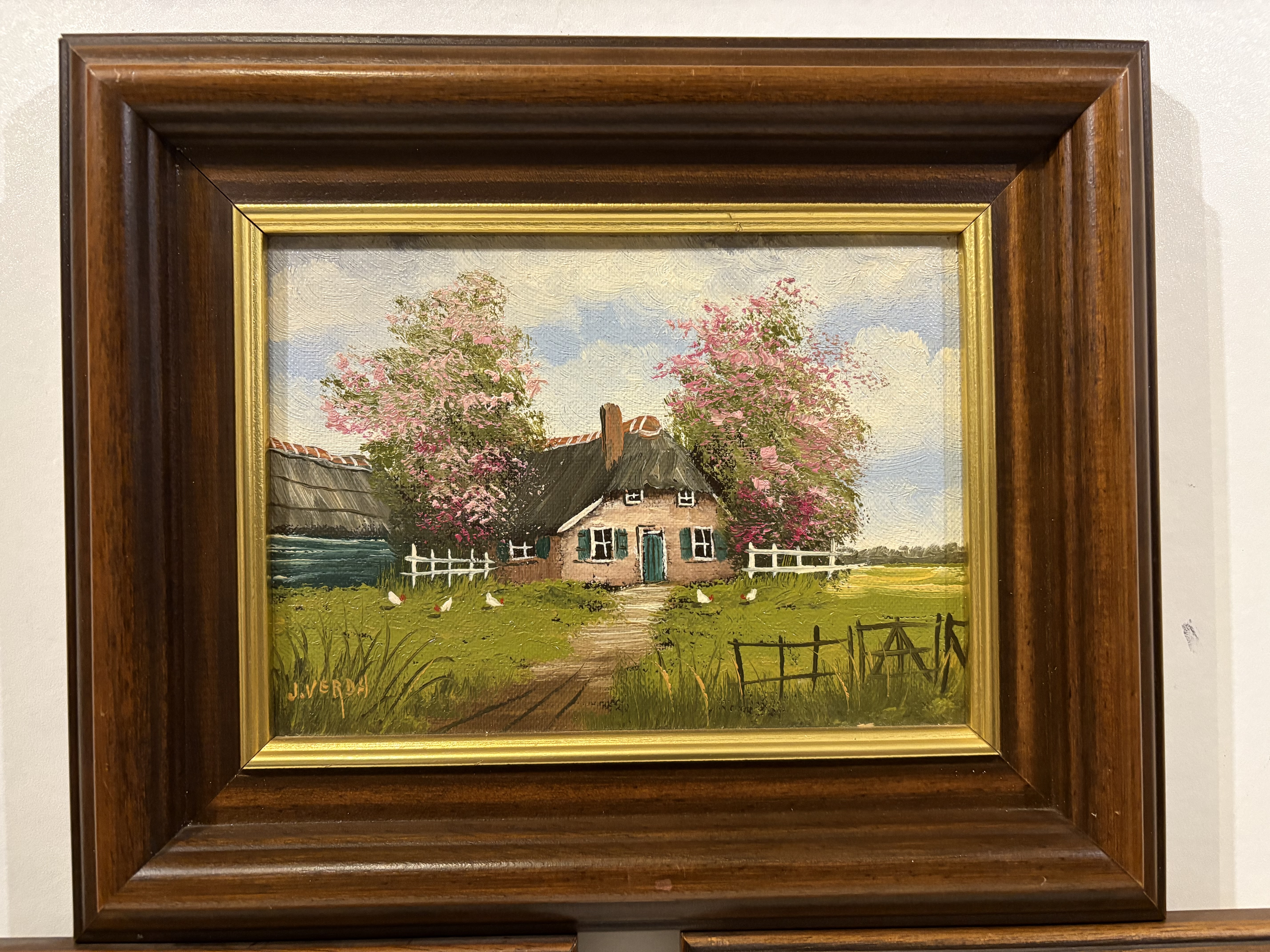 Olieverf schildrijen van W.v.Dam en J.Verda (3 stuks totaal) – foto 9 – kavel bij GSD Auctions, Zoeterwoude