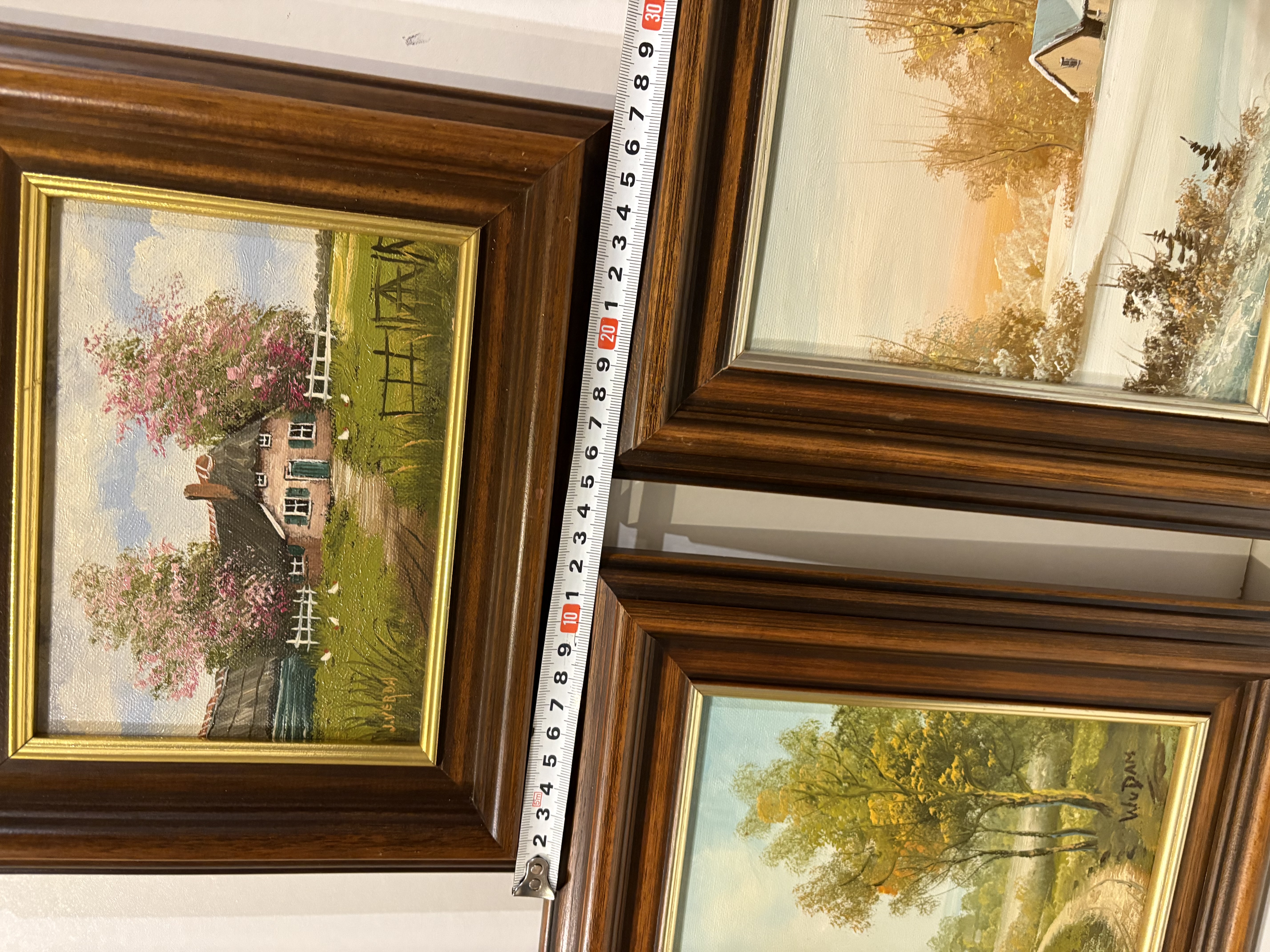 Olieverf schildrijen van W.v.Dam en J.Verda (3 stuks totaal) – foto 5 – kavel bij GSD Auctions, Zoeterwoude