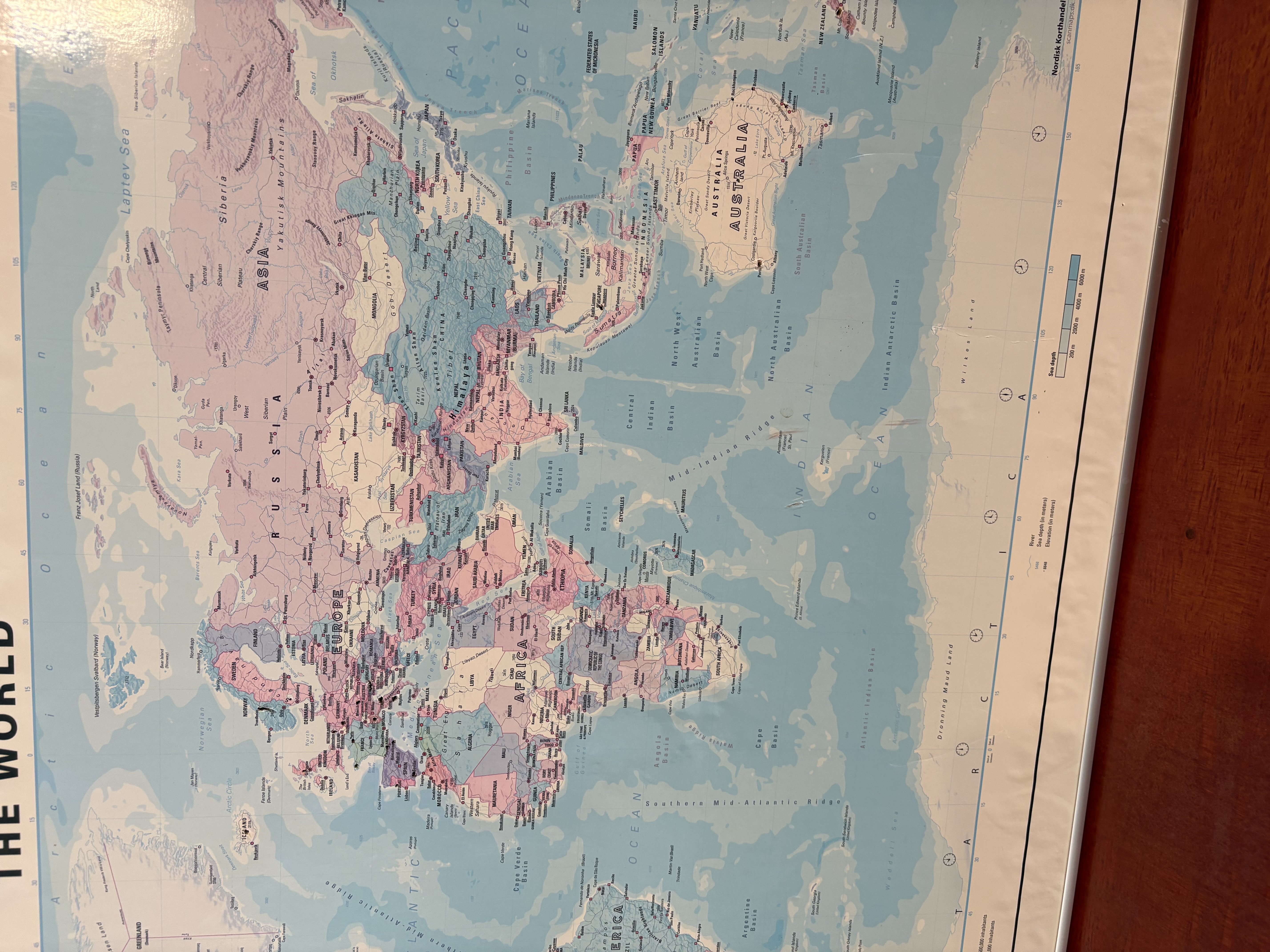 Wereld kaart – foto 3 – kavel bij GSD Auctions, Zoeterwoude