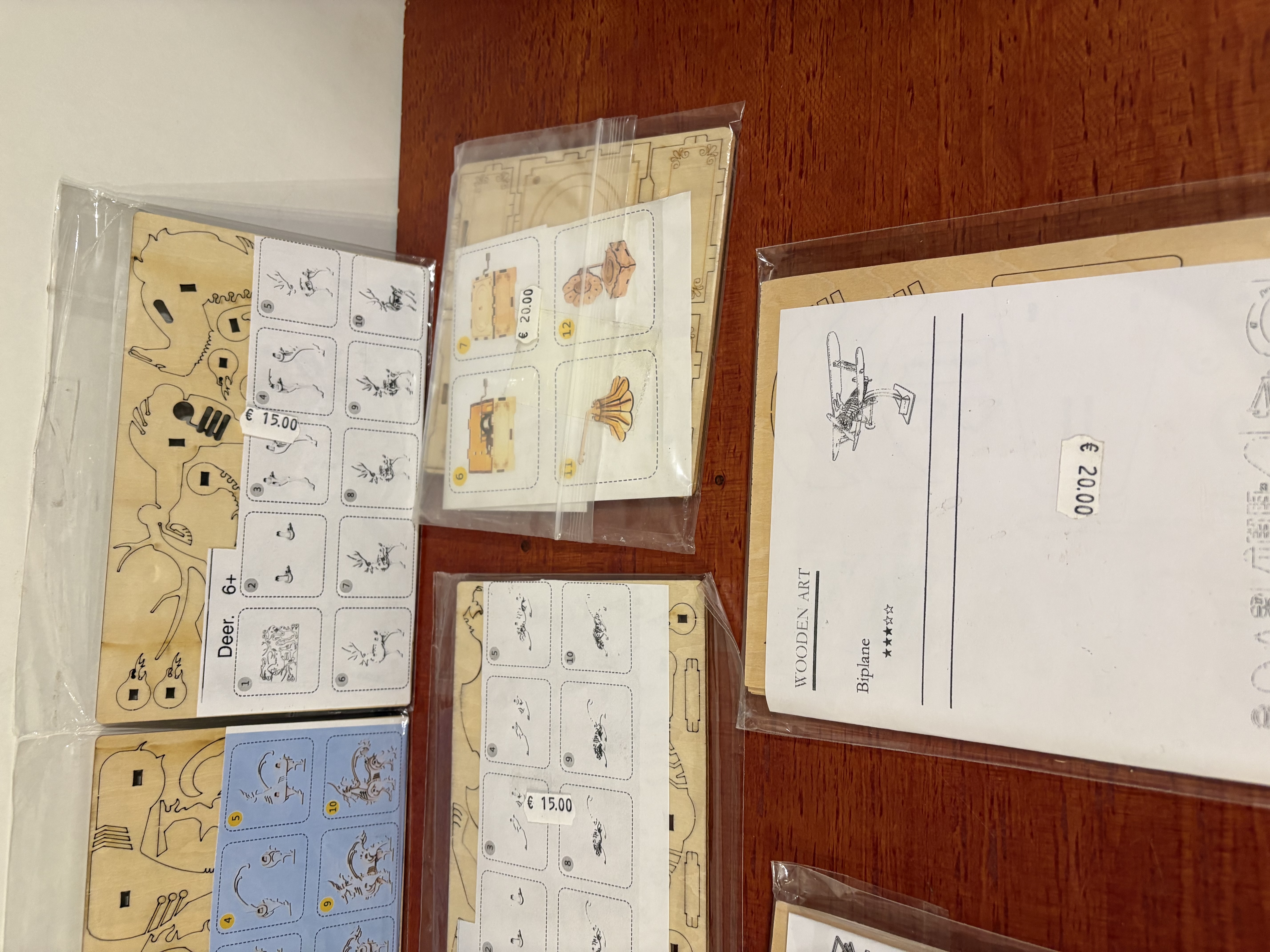Houten 3D puzzels 9 stuks nieuwe – foto 4 – kavel bij GSD Auctions, Zoeterwoude