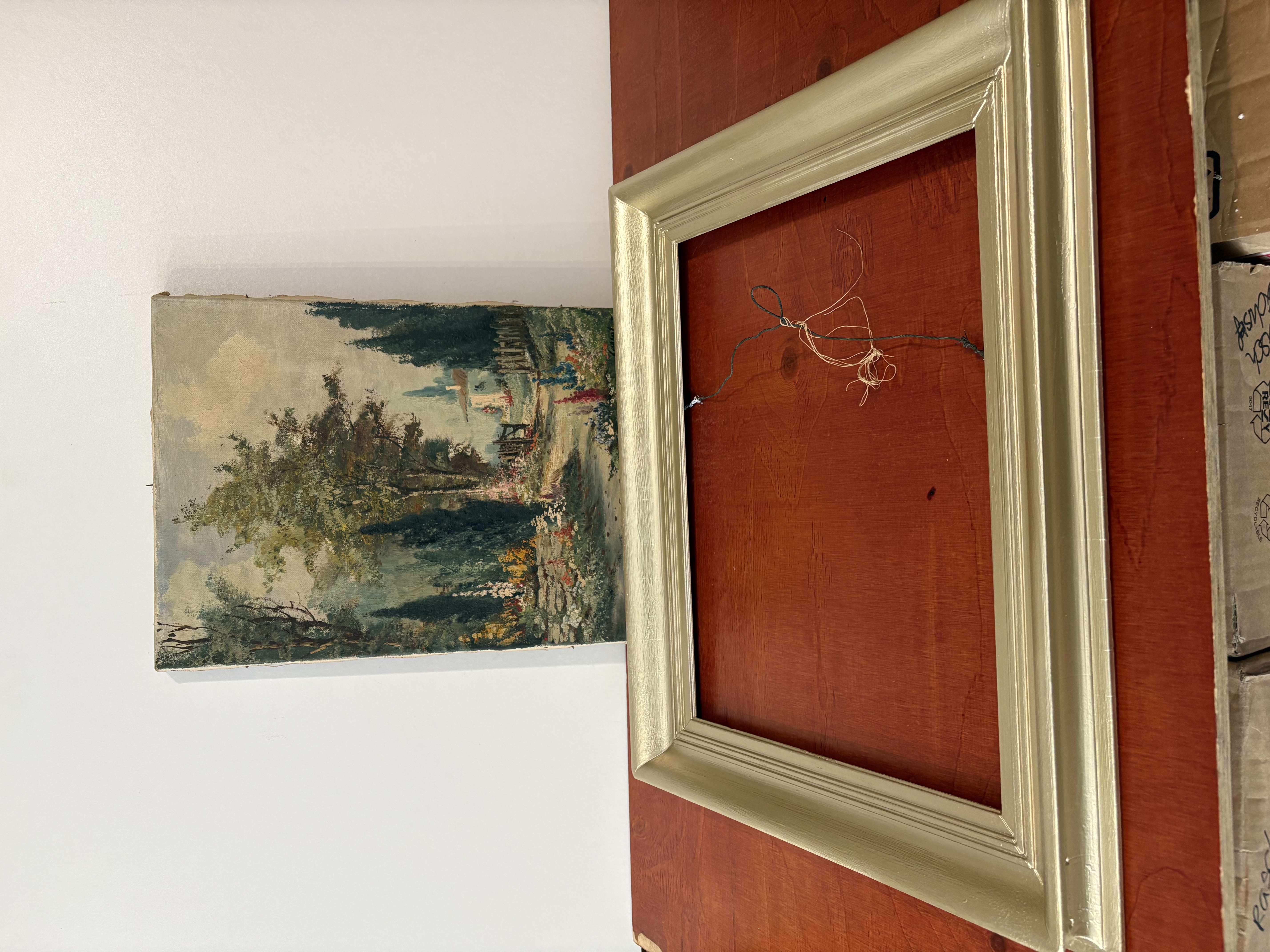 Een klassiek gesigneerd Landschapsschilderij olieverf – foto 2 – kavel bij GSD Auctions, Zoeterwoude