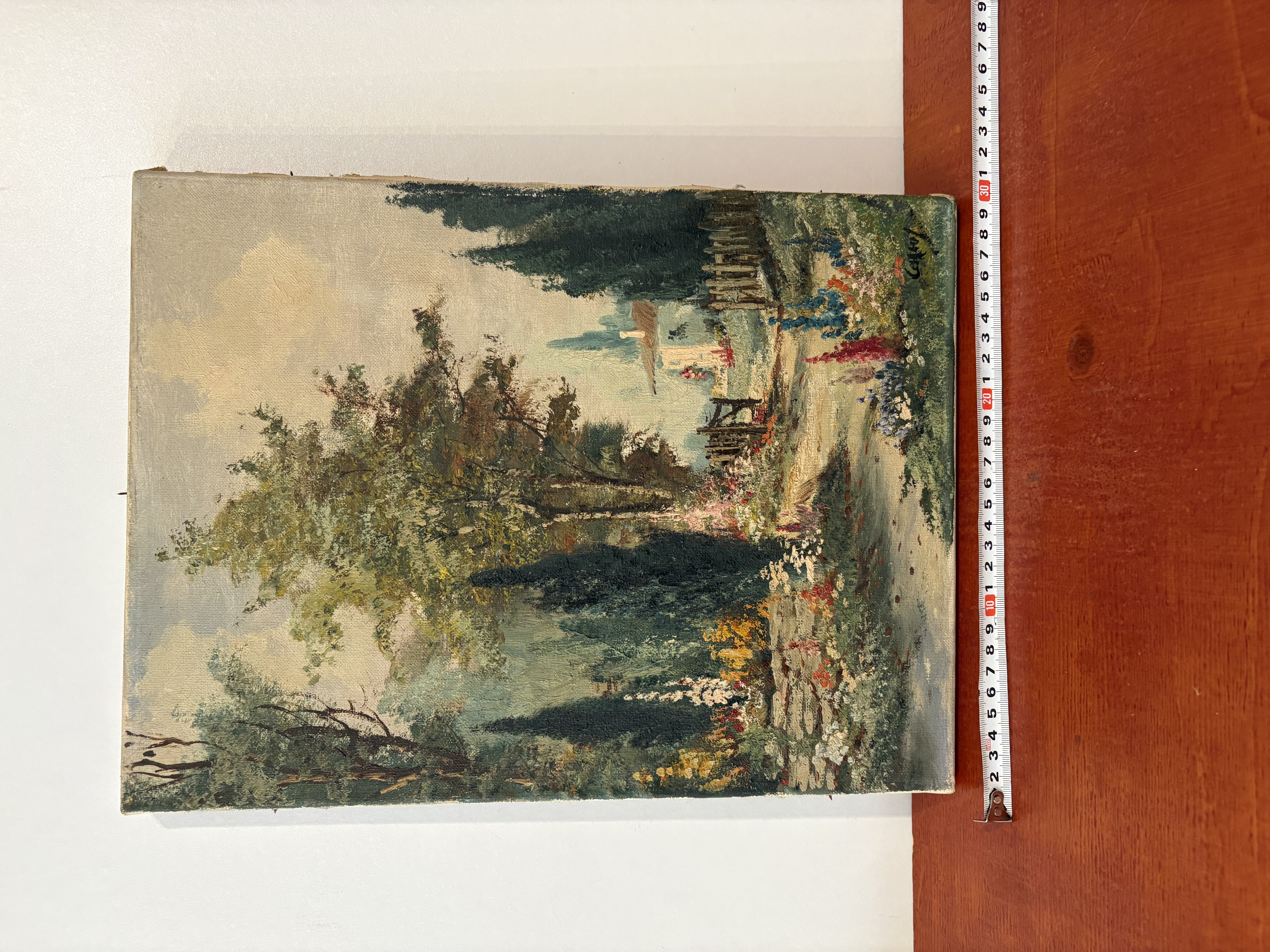 Een klassiek gesigneerd Landschapsschilderij olieverf – foto 3 – kavel bij GSD Auctions, Zoeterwoude