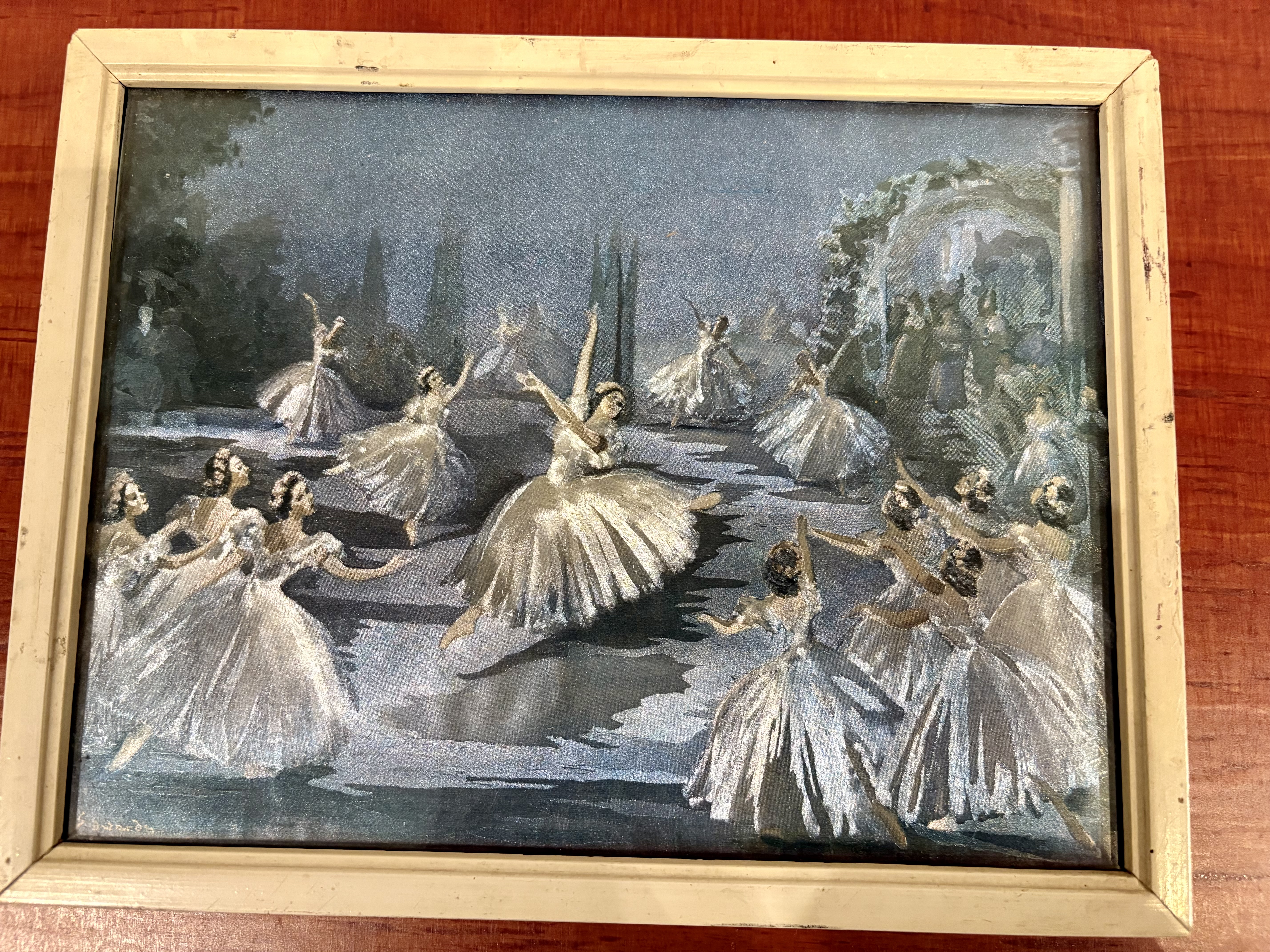 Schilderij met gemengde techniek: Ballerina's (N1) – foto 6 – kavel bij GSD Auctions, Zoeterwoude