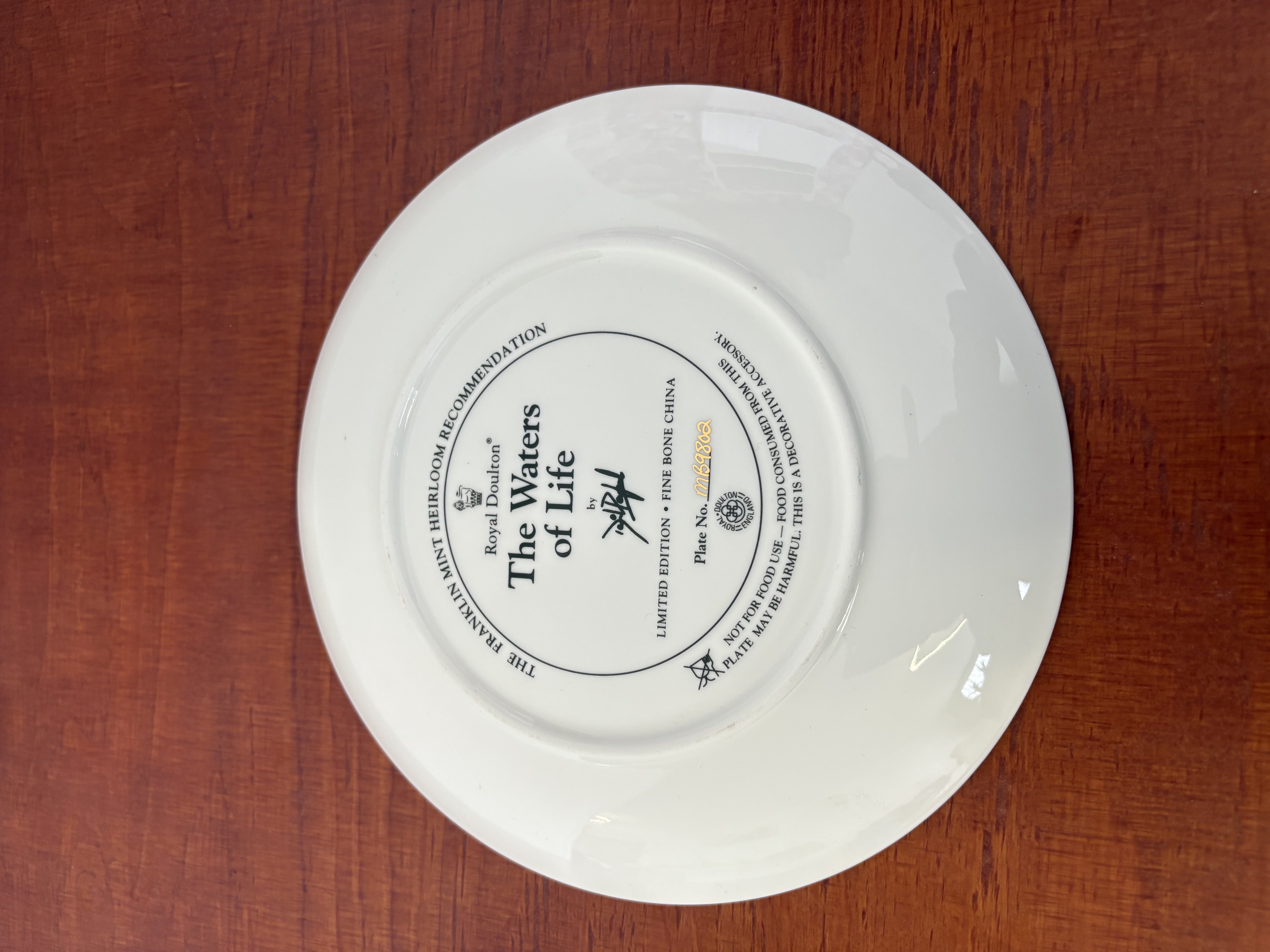 The Franklin Mint bord – foto 4 – kavel bij GSD Auctions, Zoeterwoude