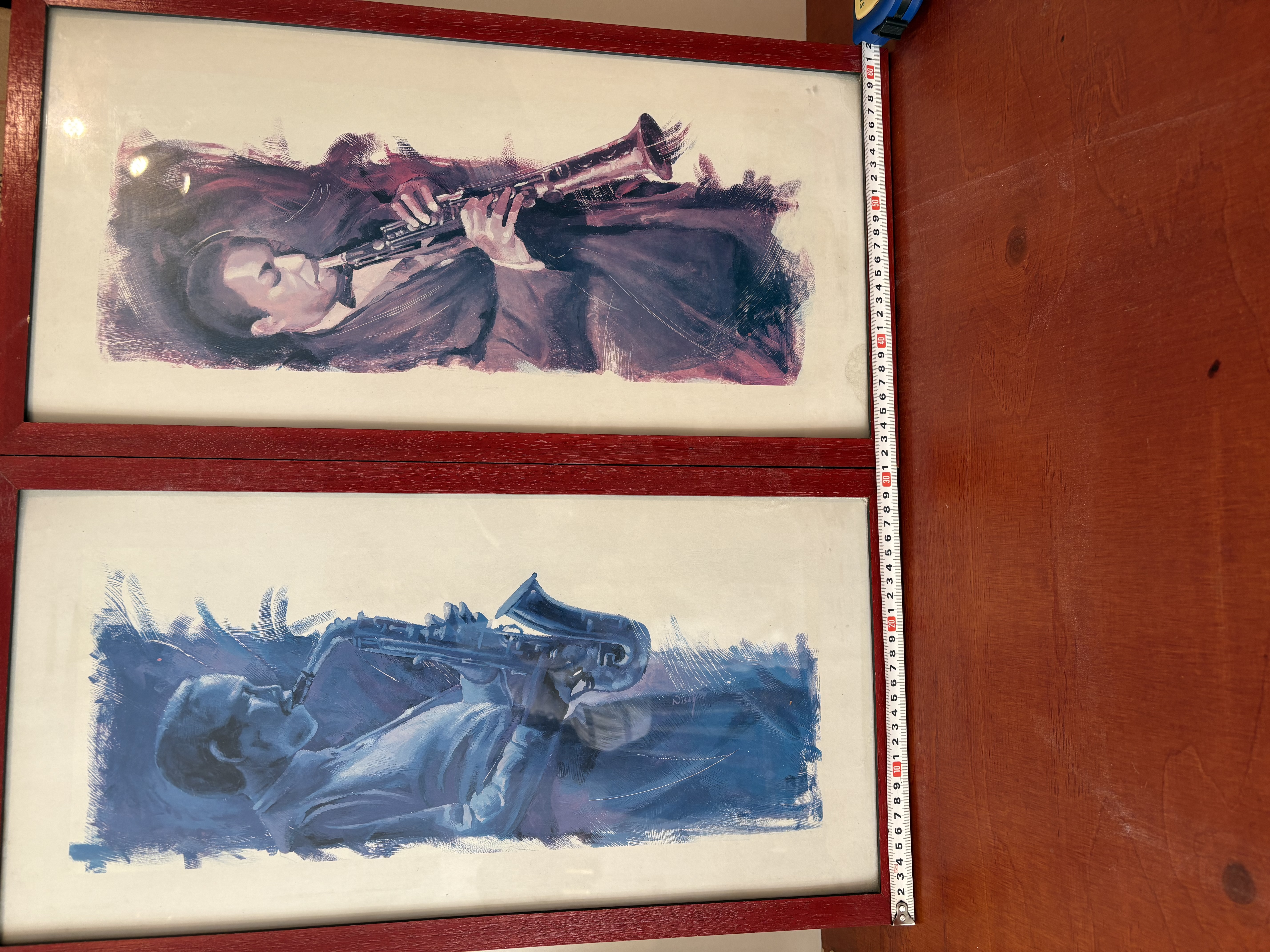Schilderij van 2 jazz muziekanten – foto 2 – kavel bij GSD Auctions, Zoeterwoude