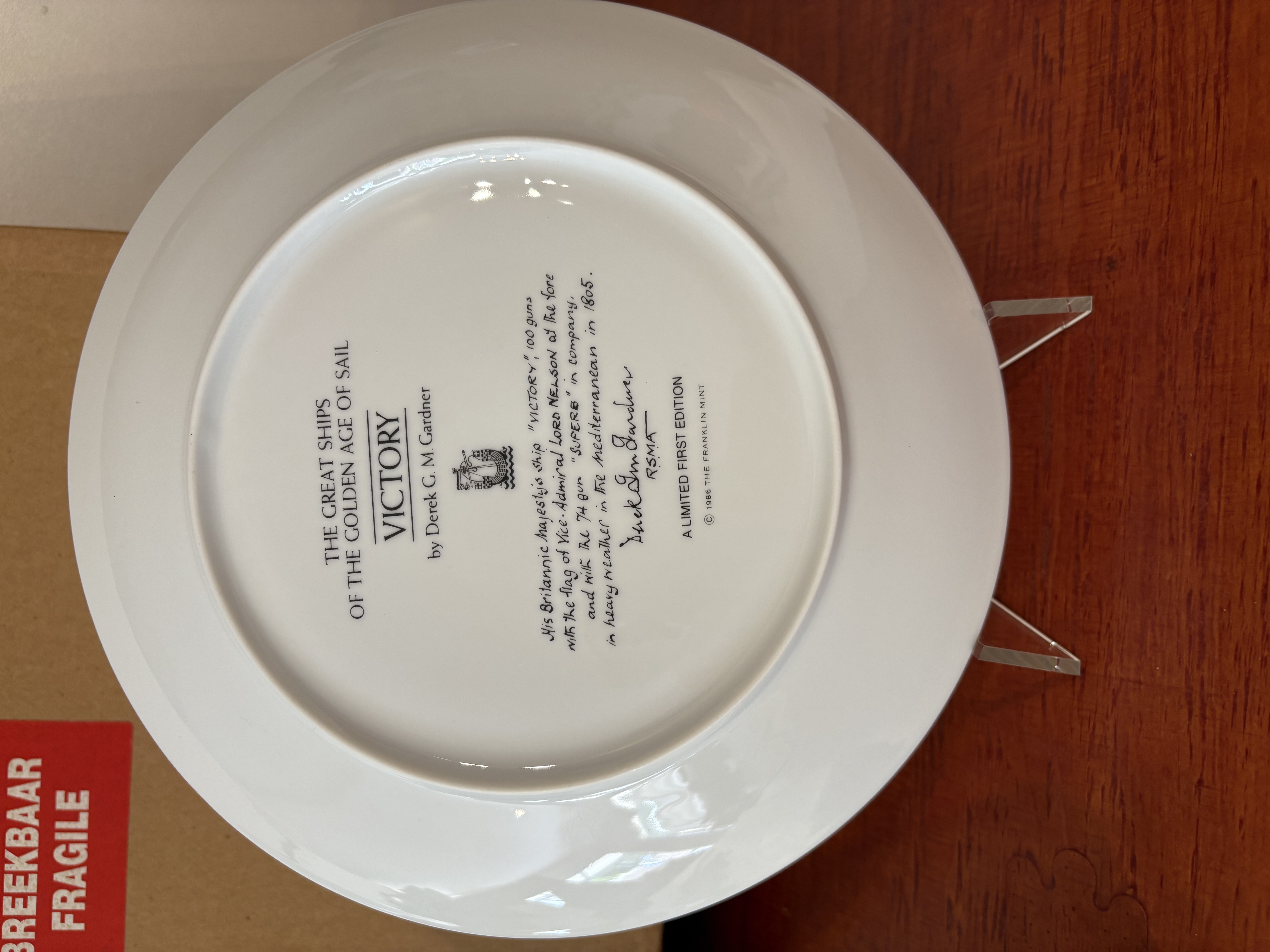 The Franklin Mint Schip wandbord "Victory" – foto 5 – kavel bij GSD Auctions, Zoeterwoude