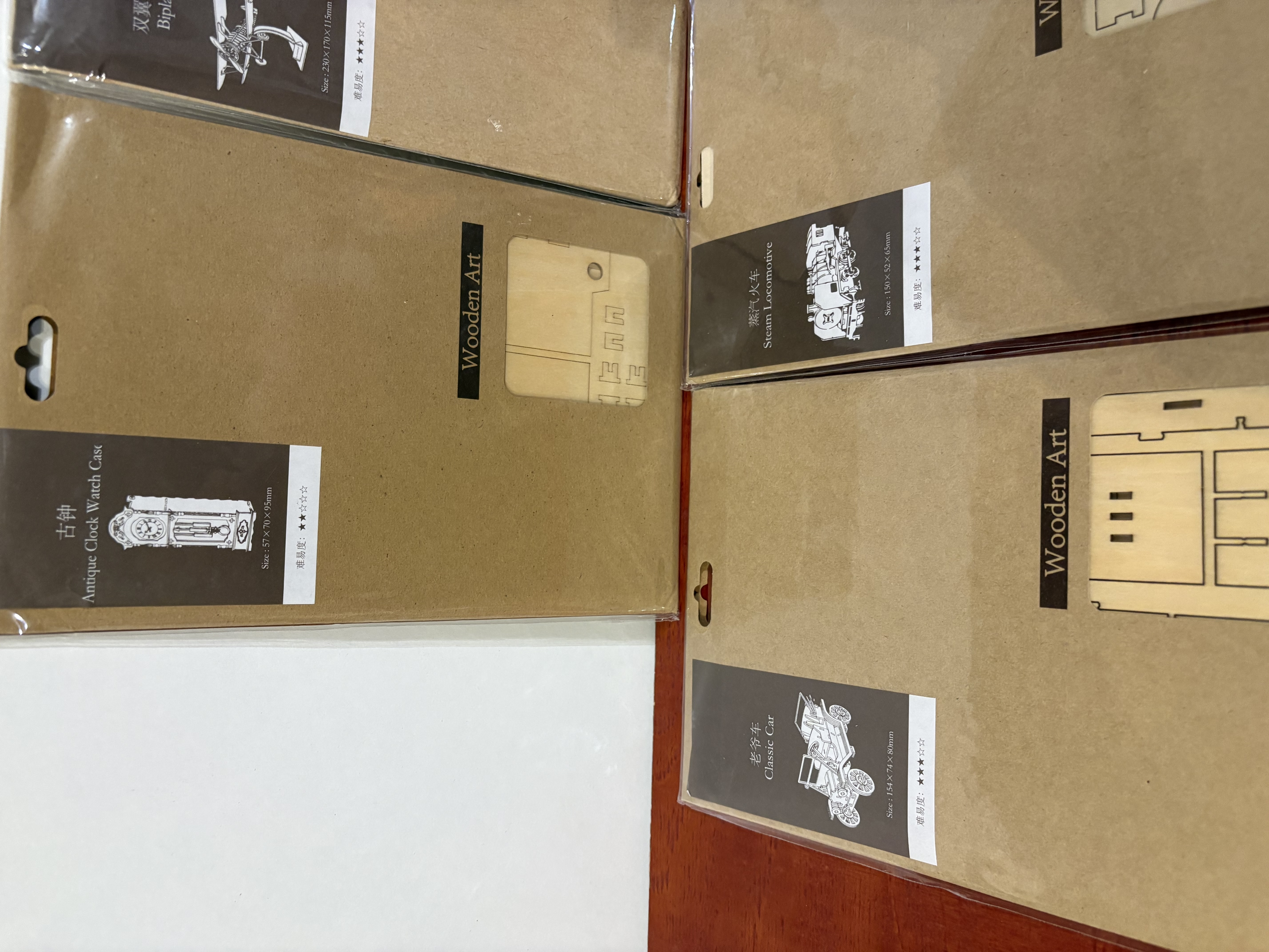 Houten 3D puzzels 5 stuks nieuwe – foto 2 – kavel bij GSD Auctions, Zoeterwoude