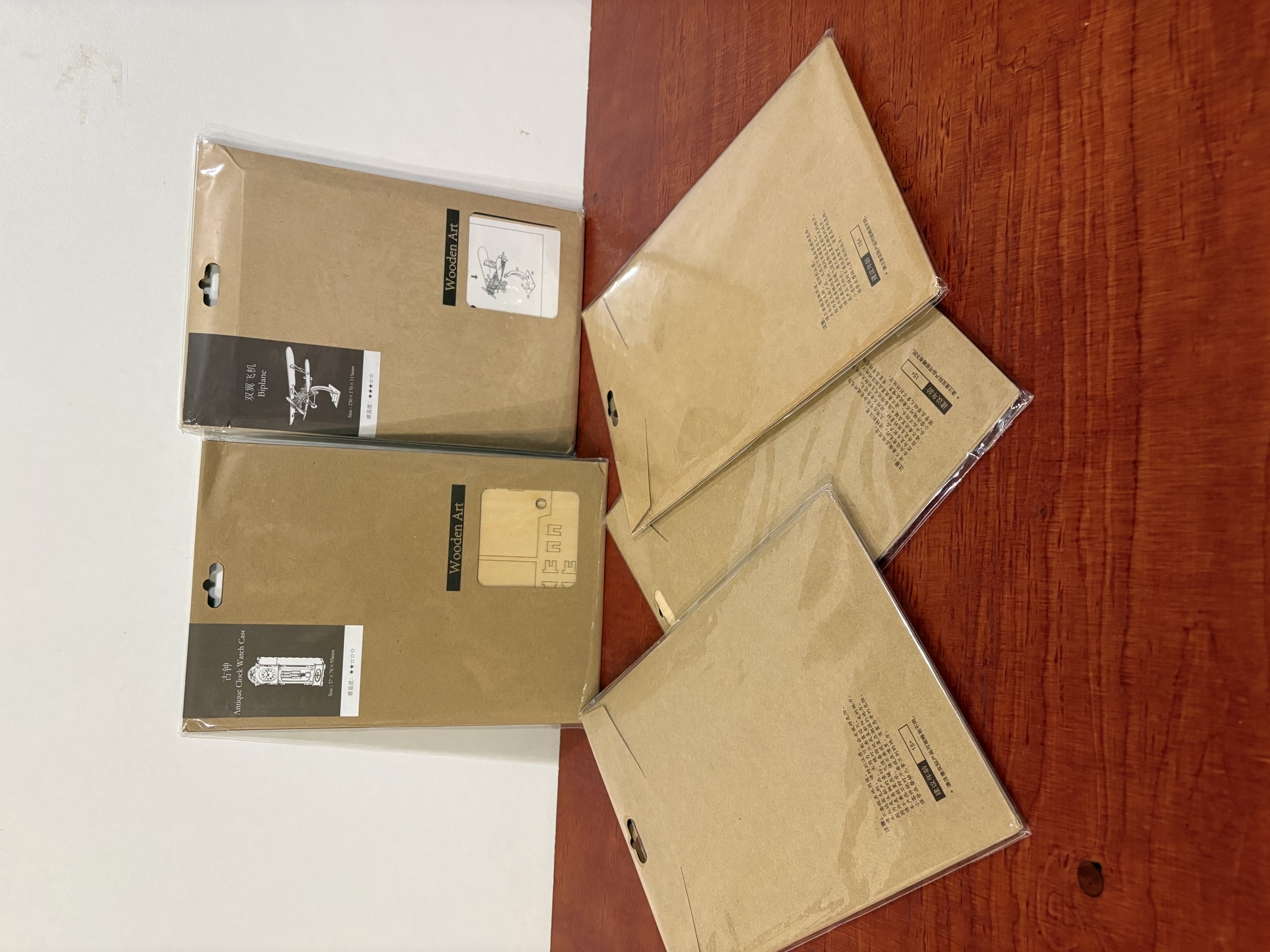 Houten 3D puzzels 5 stuks nieuwe – foto 4 – kavel bij GSD Auctions, Zoeterwoude