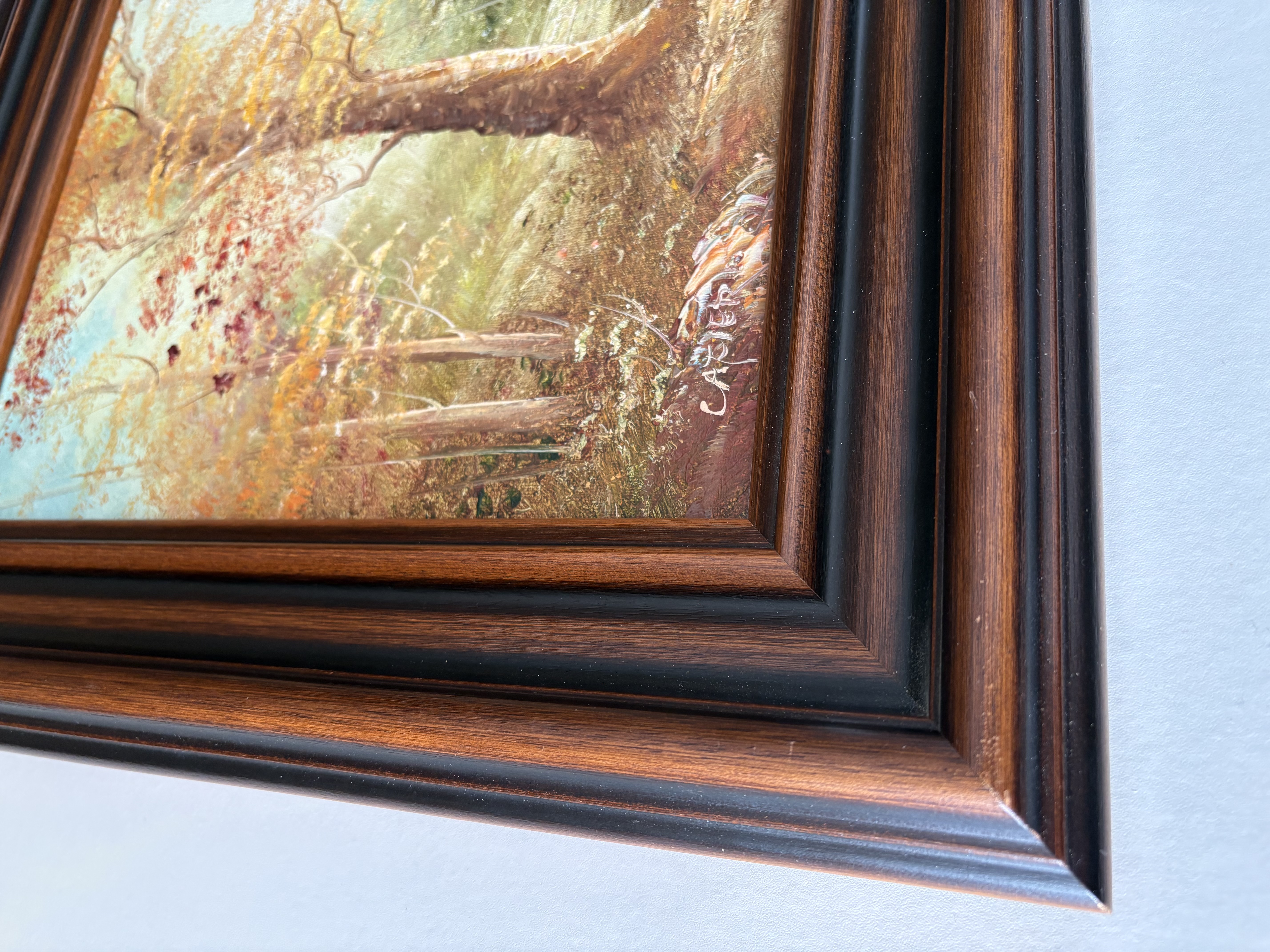 Olieverf schilderij Rivierlandschap van J.Carter – foto 4 – kavel bij GSD Auctions, Zoeterwoude
