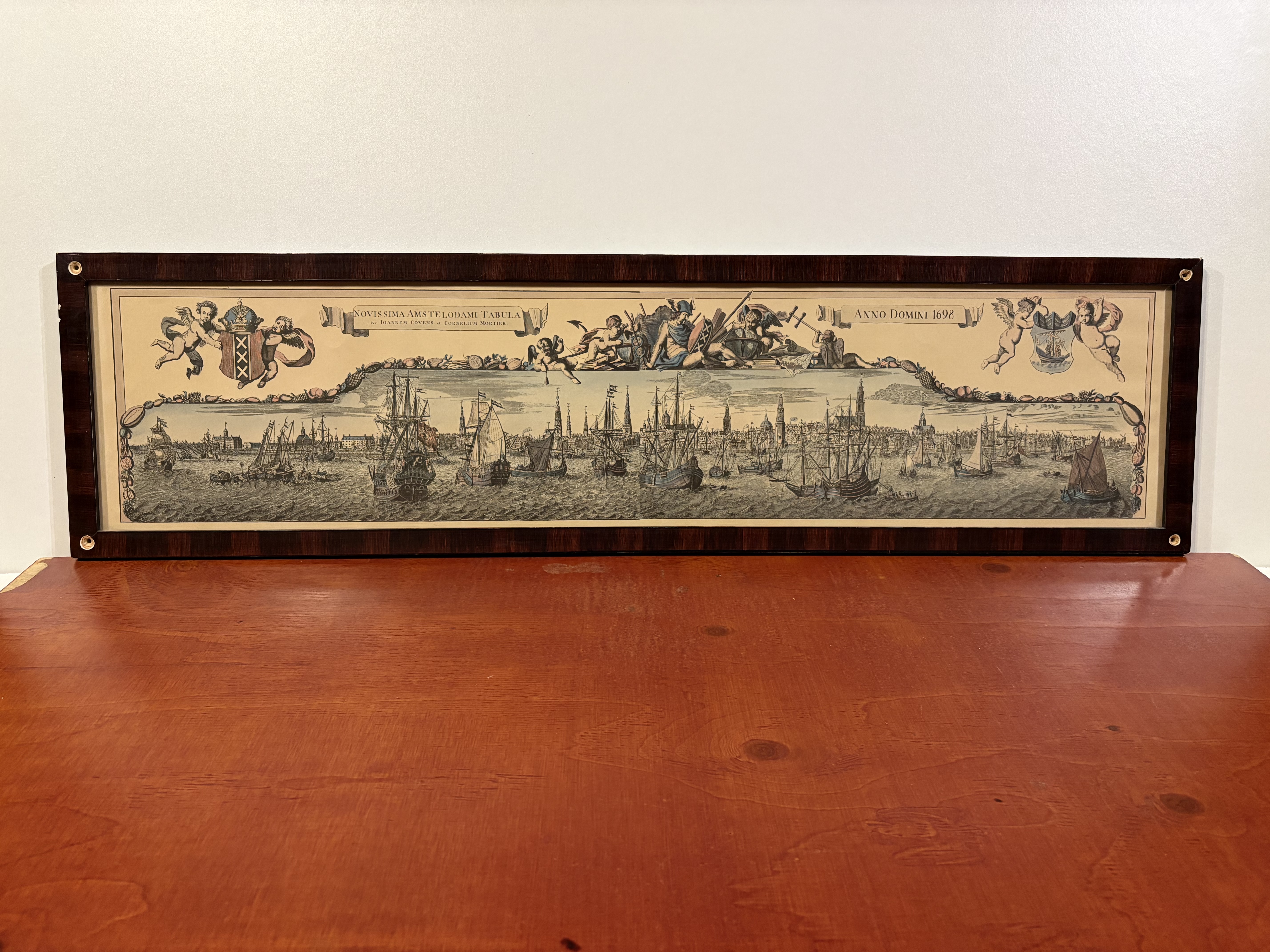 Oude kaart van Amsterdam, 1698 – foto 3 – kavel bij GSD Auctions, Zoeterwoude