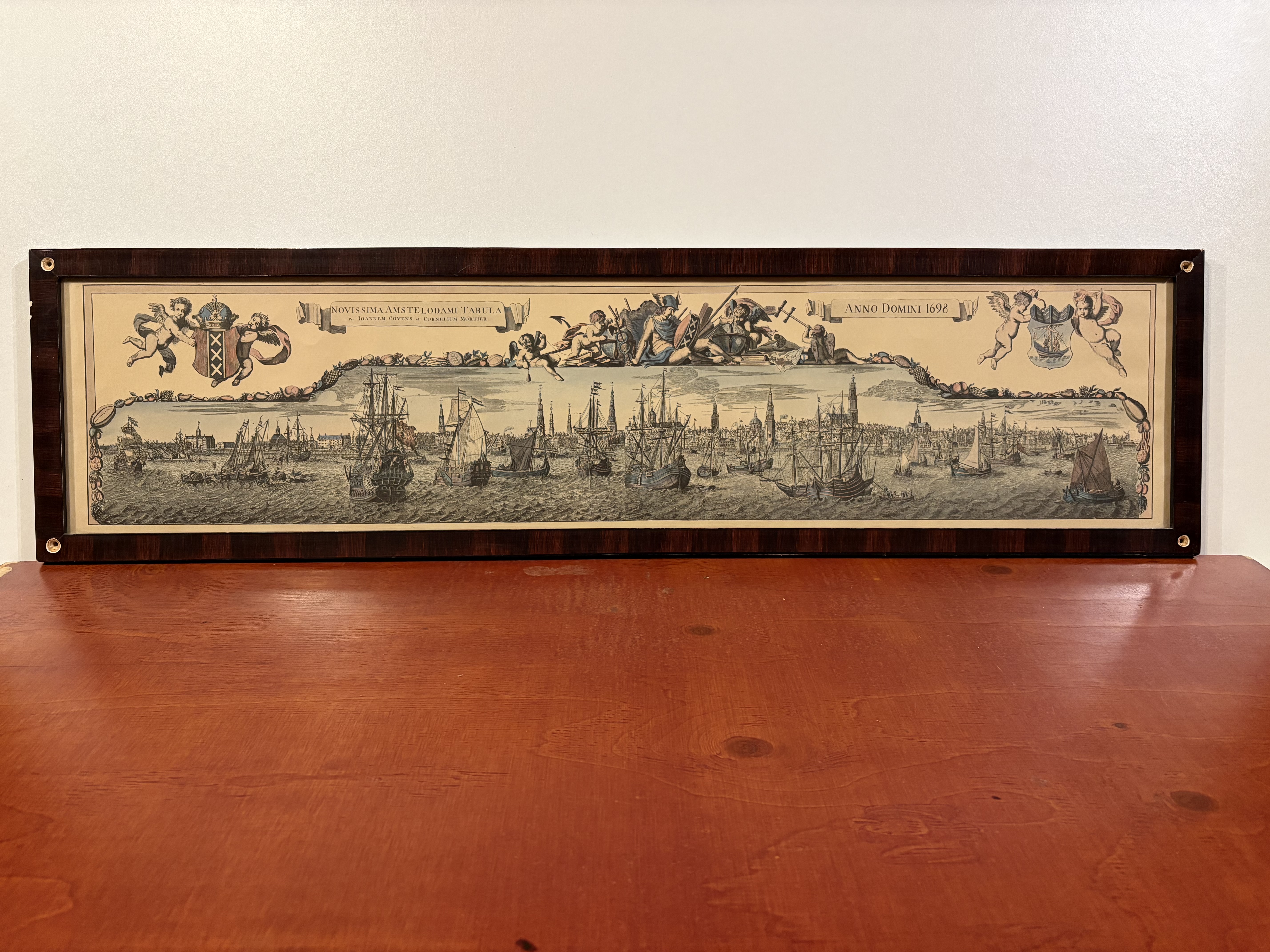 Oude kaart van Amsterdam, 1698 – foto 2 – kavel bij GSD Auctions, Zoeterwoude