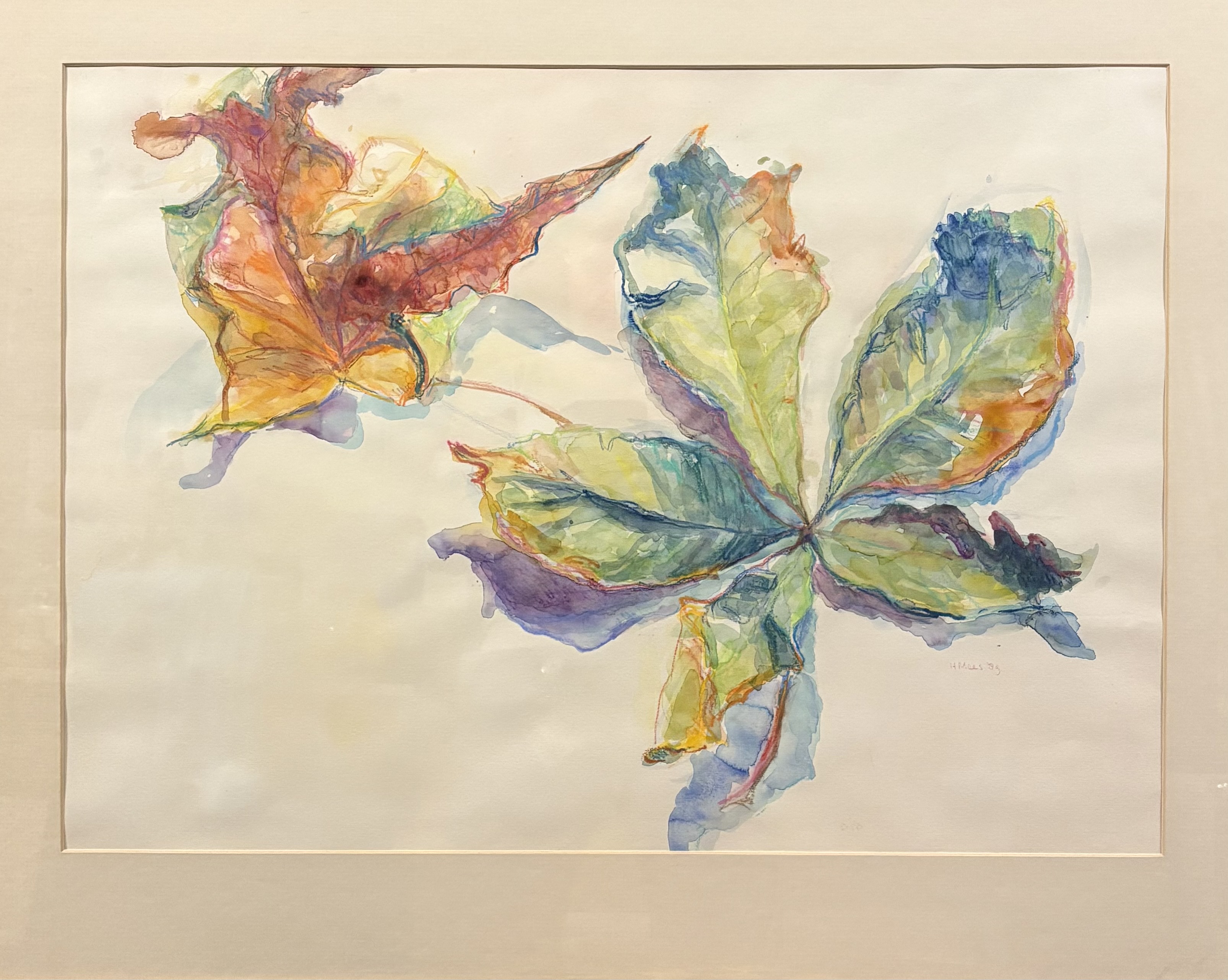 Aquarel schilderij "Een wilde bloem" gesignaleerd – foto 2 – kavel bij GSD Auctions, Zoeterwoude