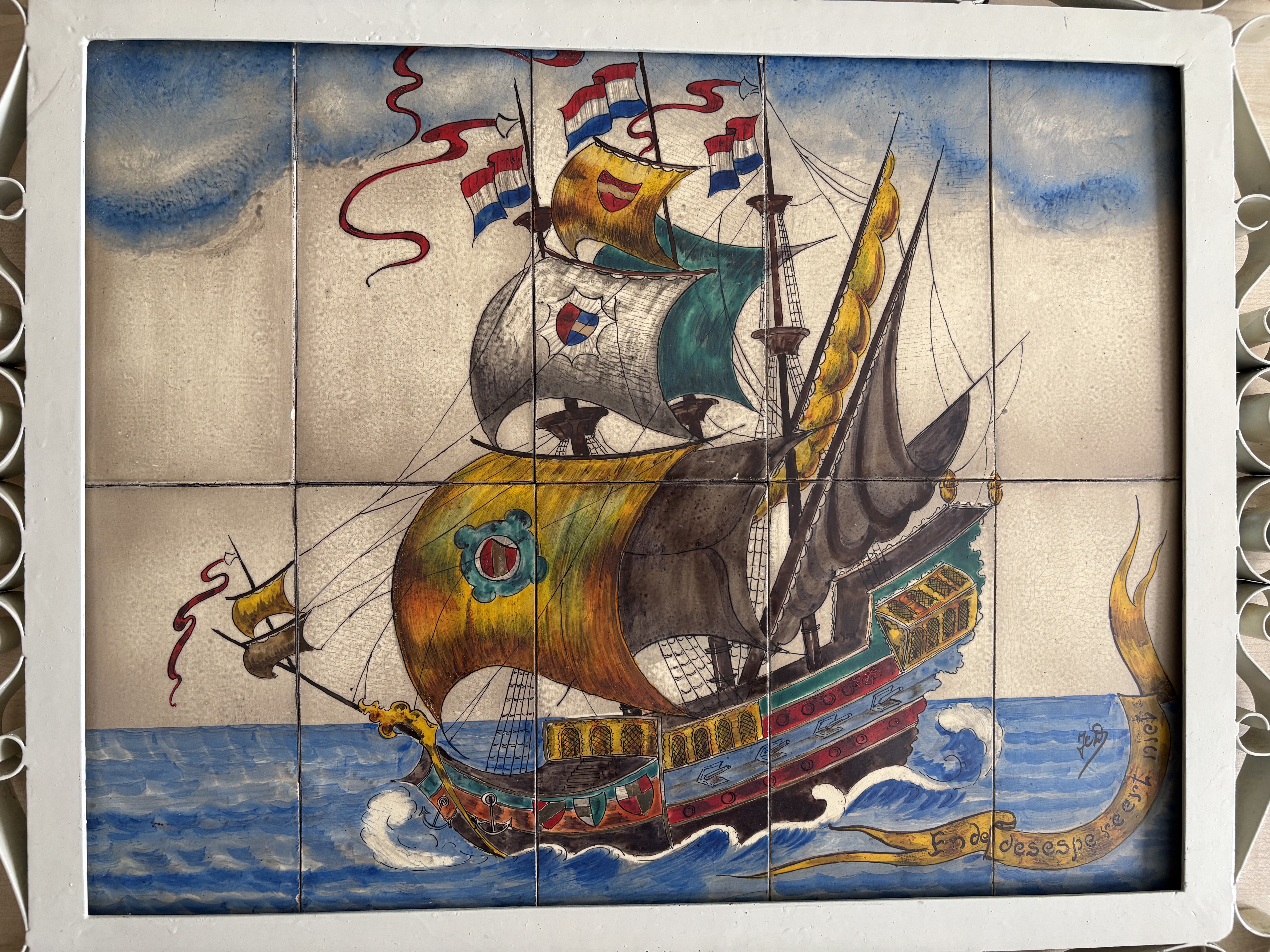 Antieke tegelpaneel van 10 tegels – foto 3 – kavel bij GSD Auctions, Zoeterwoude