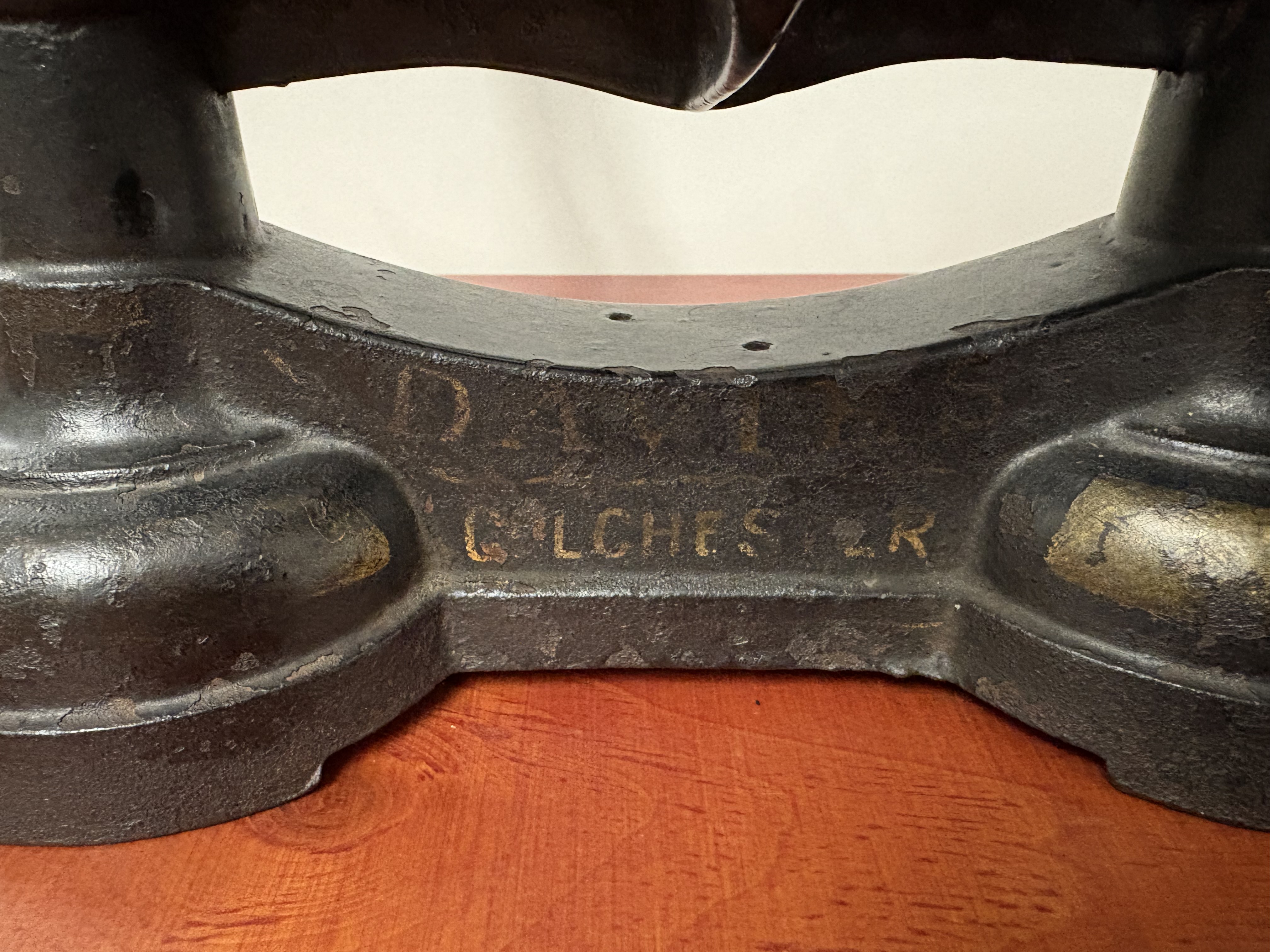 Antieke gietijzeren weegschaal "DAVIES 96 HIGH ST" – foto 8 – kavel bij GSD Auctions, Zoeterwoude