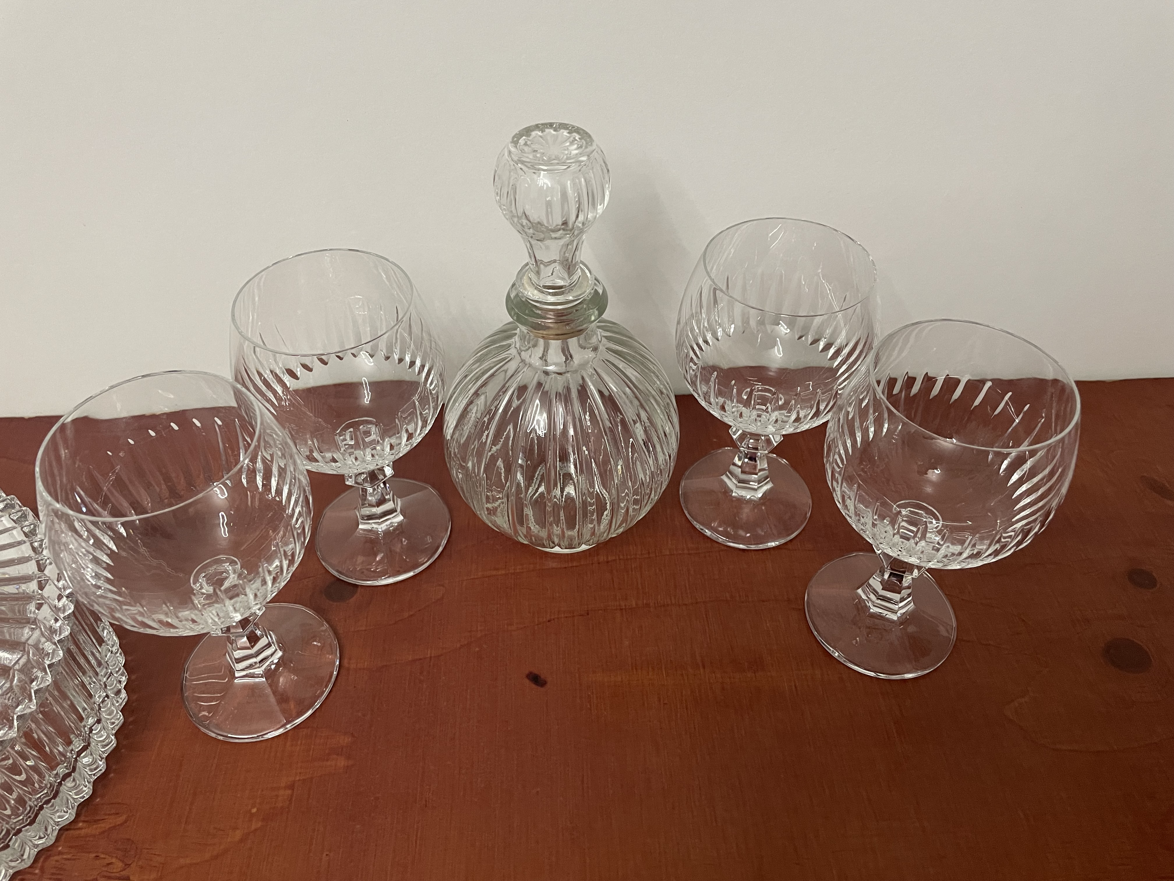 Kristallen bonbonnière en glazen met karaf – foto 2 – kavel bij GSD Auctions, Zoeterwoude