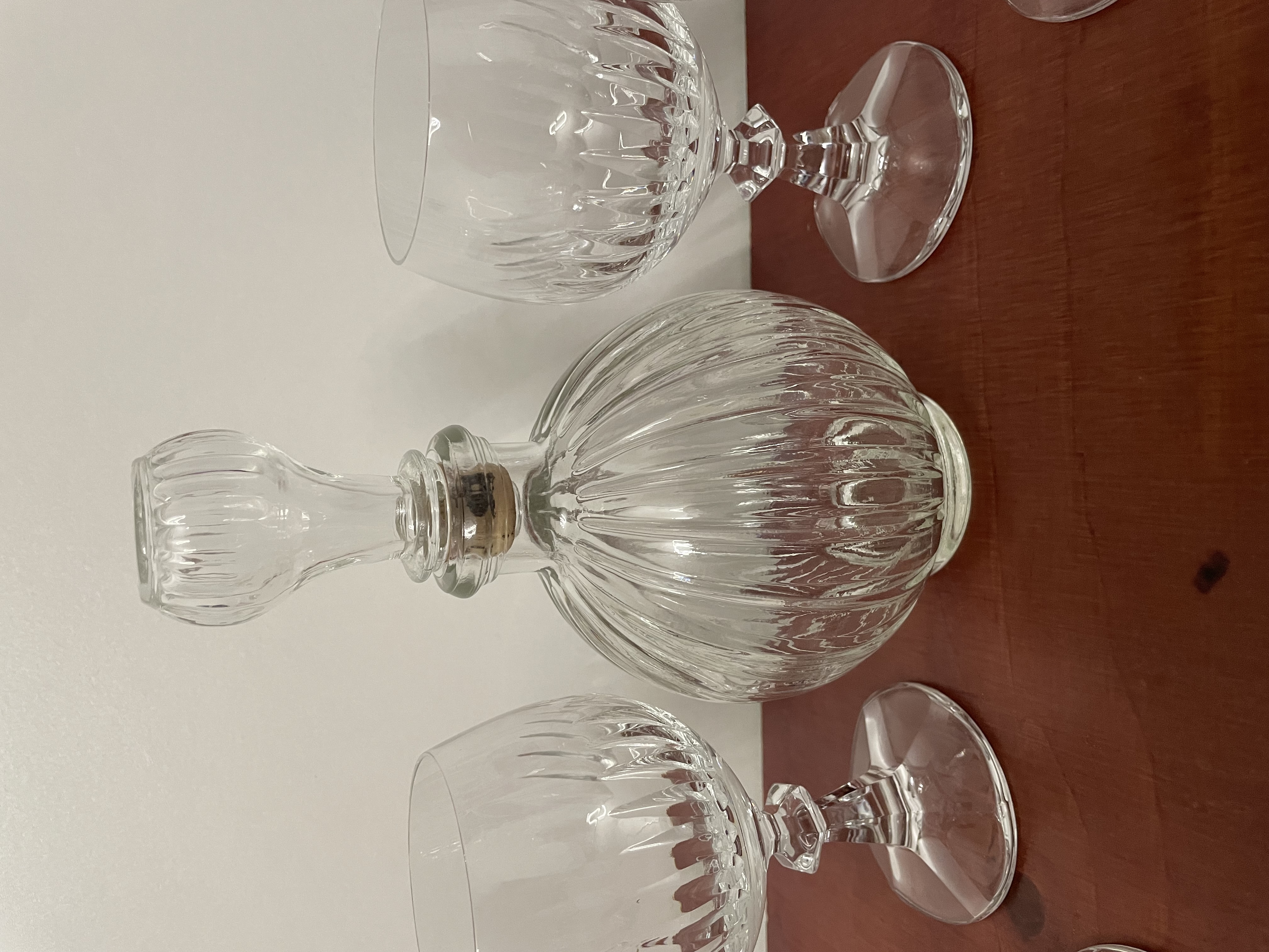 Kristallen bonbonnière en glazen met karaf – foto 6 – kavel bij GSD Auctions, Zoeterwoude