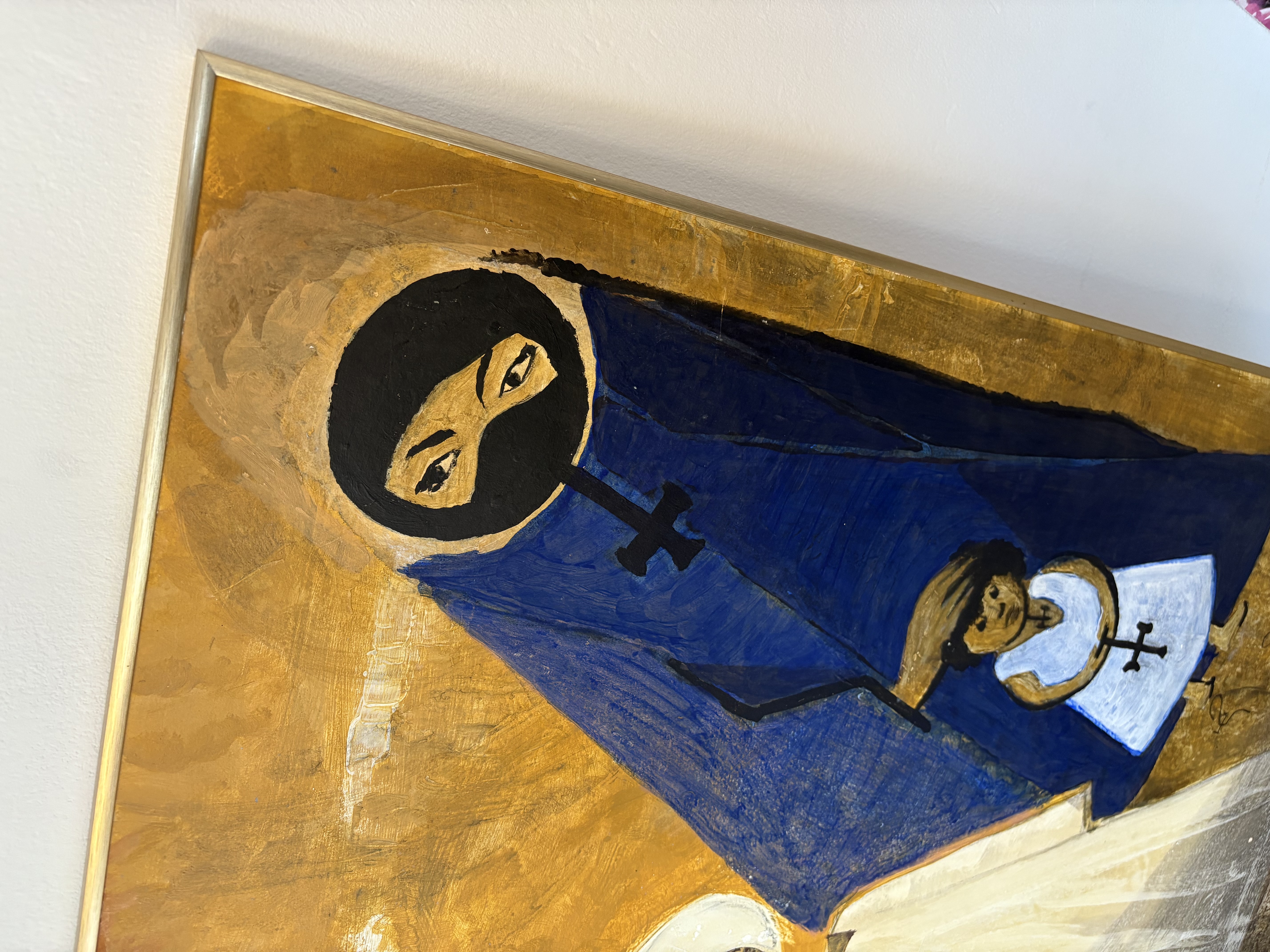 Grote Aquarel schildrij gesignaleerd religie – foto 3 – kavel bij GSD Auctions, Zoeterwoude