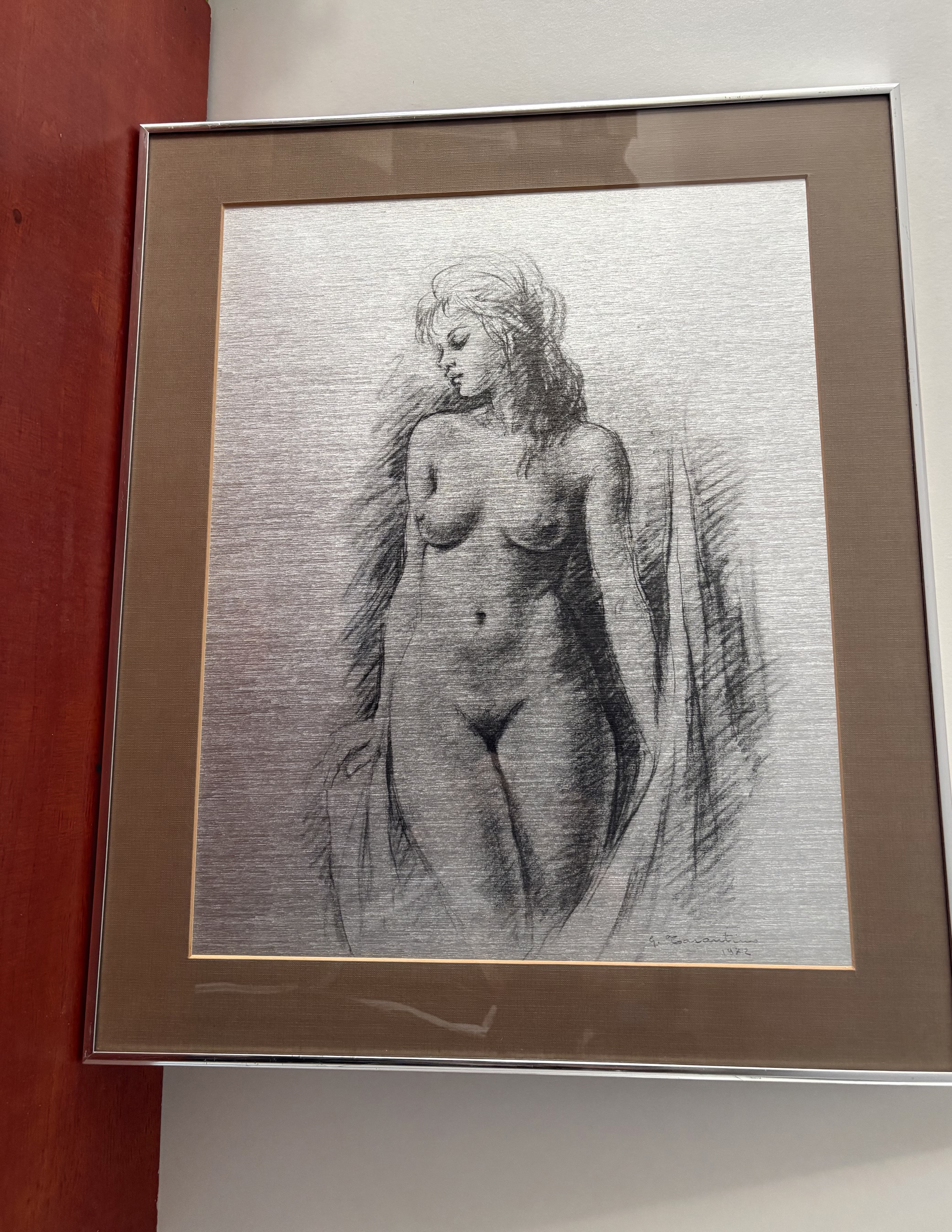 Schilderij van een naakte jonge vrouw G.Tarantino 1972 – foto 2 – kavel bij GSD Auctions, Zoeterwoude