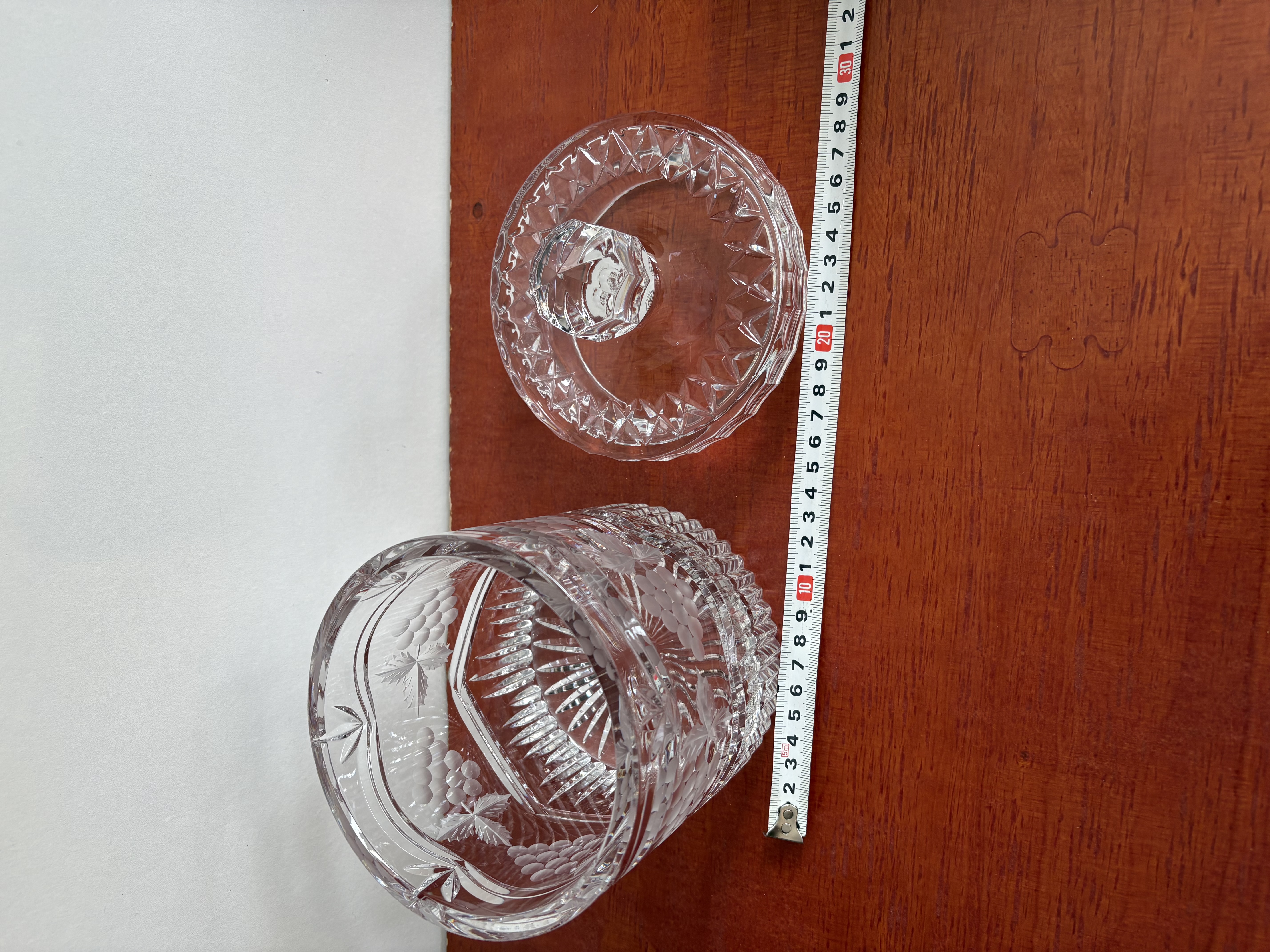 Kristallen koektrommel of "biscuit jar" – foto 4 – kavel bij GSD Auctions, Zoeterwoude