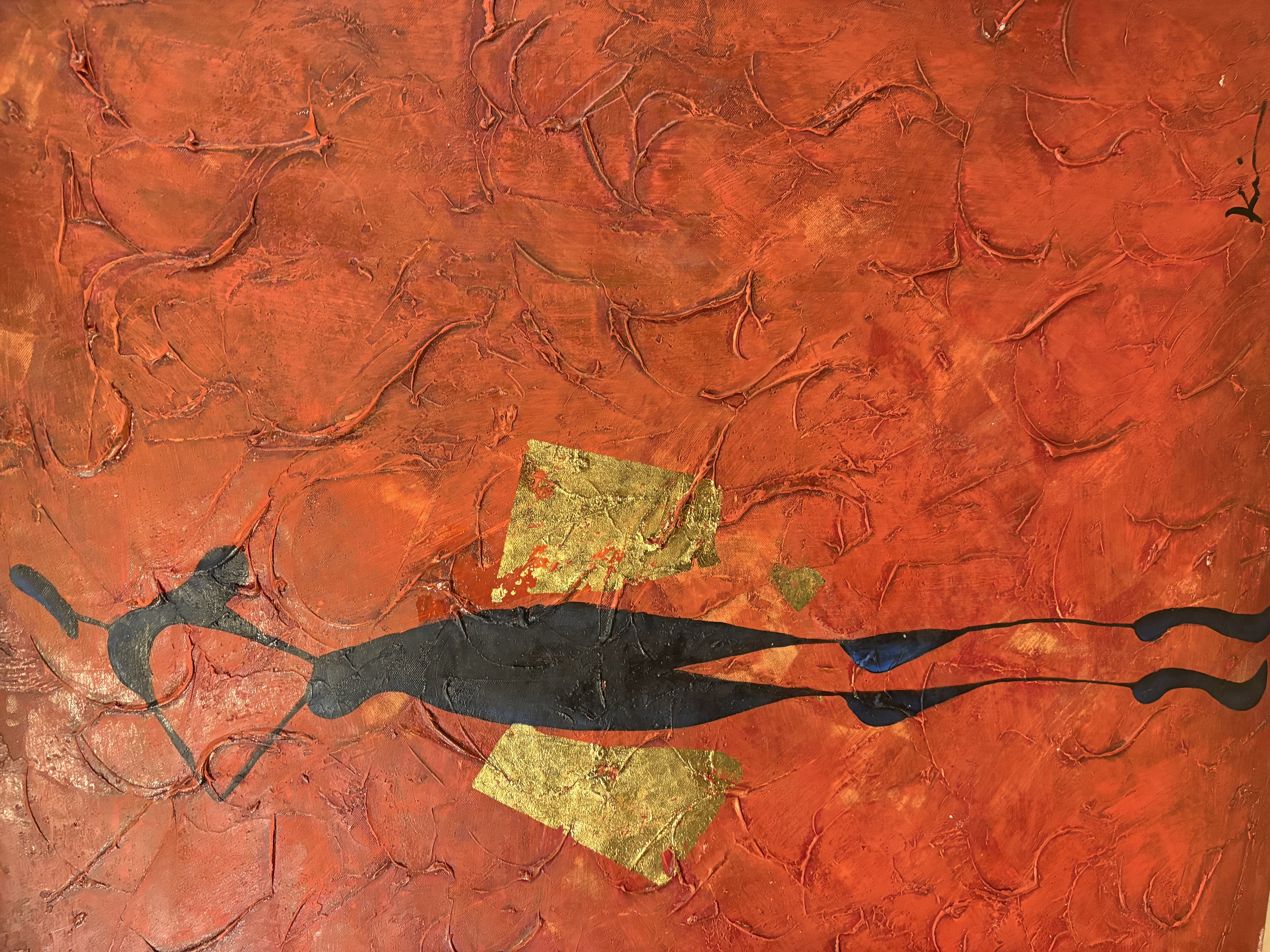 Moderne grote schilderij 80X80cm – foto 8 – kavel bij GSD Auctions, Zoeterwoude