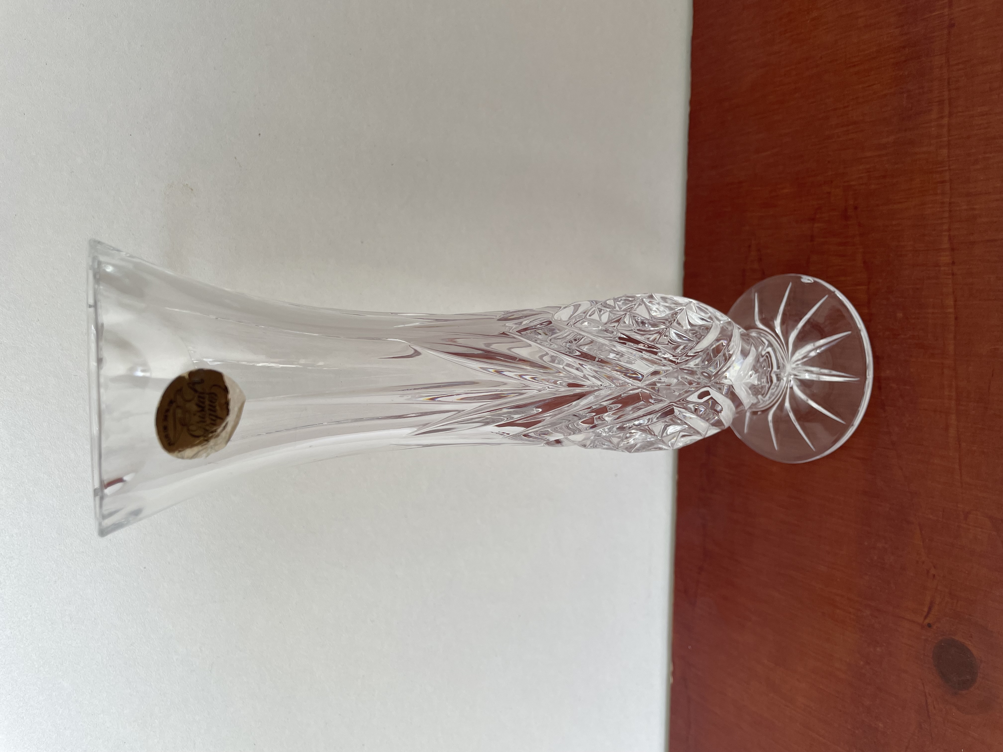 Kristallen vaas en kaars houders – foto 5 – kavel bij GSD Auctions, Zoeterwoude
