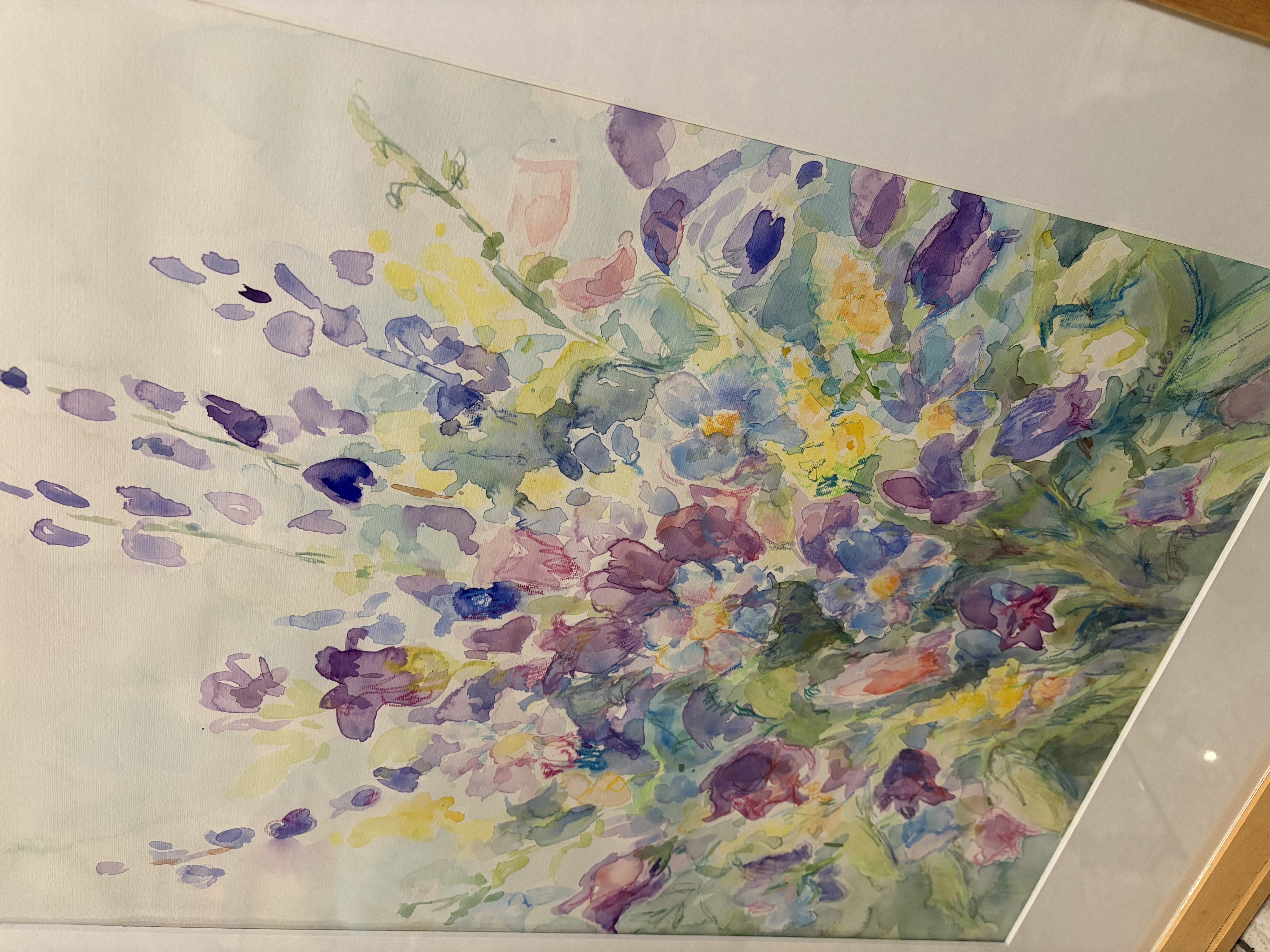 Aquarel schilderij "Een boeket wilde bloemen" gesignaleerd – foto 5 – kavel bij GSD Auctions, Zoeterwoude
