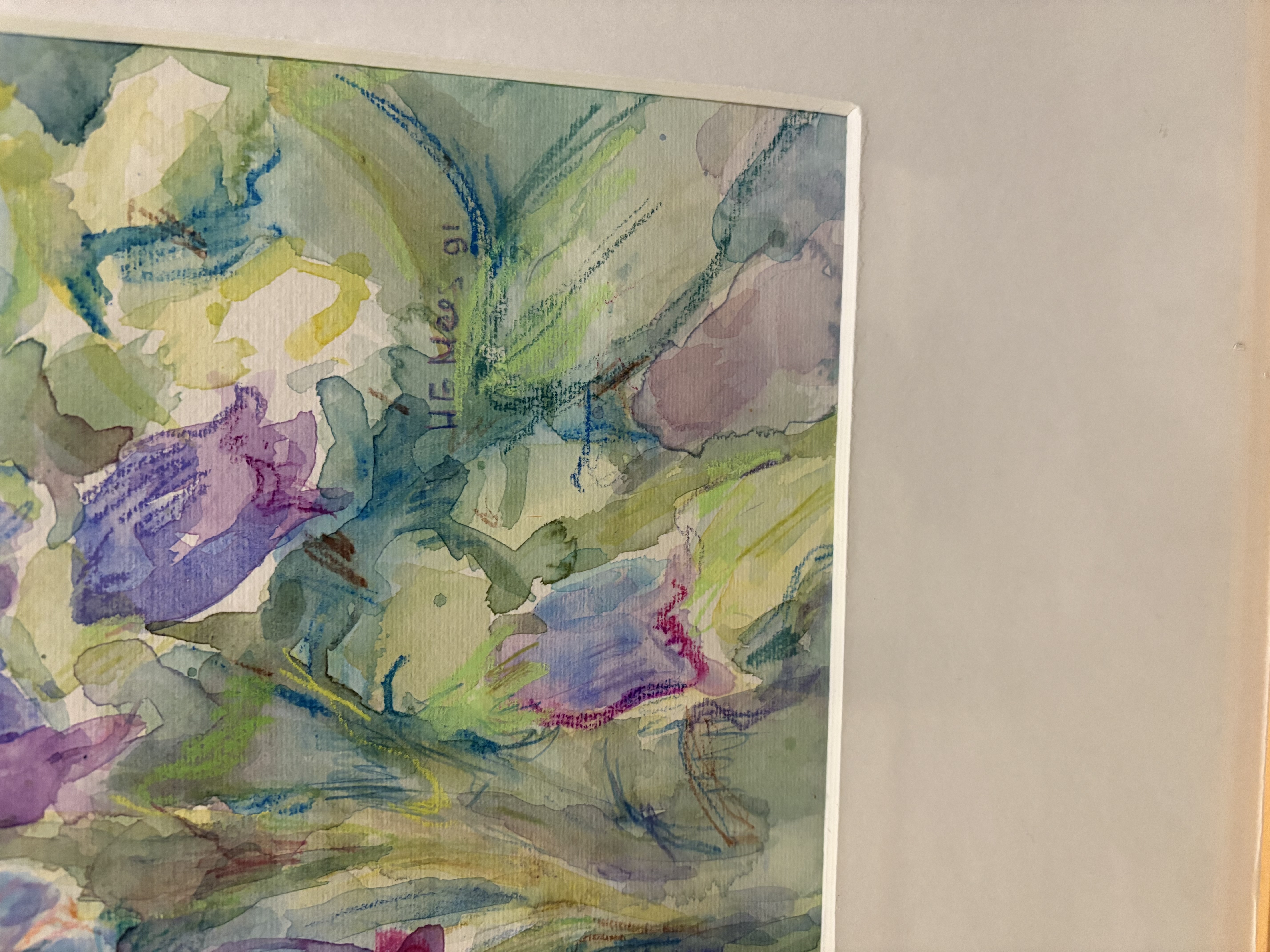 Aquarel schilderij "Een boeket wilde bloemen" gesignaleerd – foto 6 – kavel bij GSD Auctions, Zoeterwoude