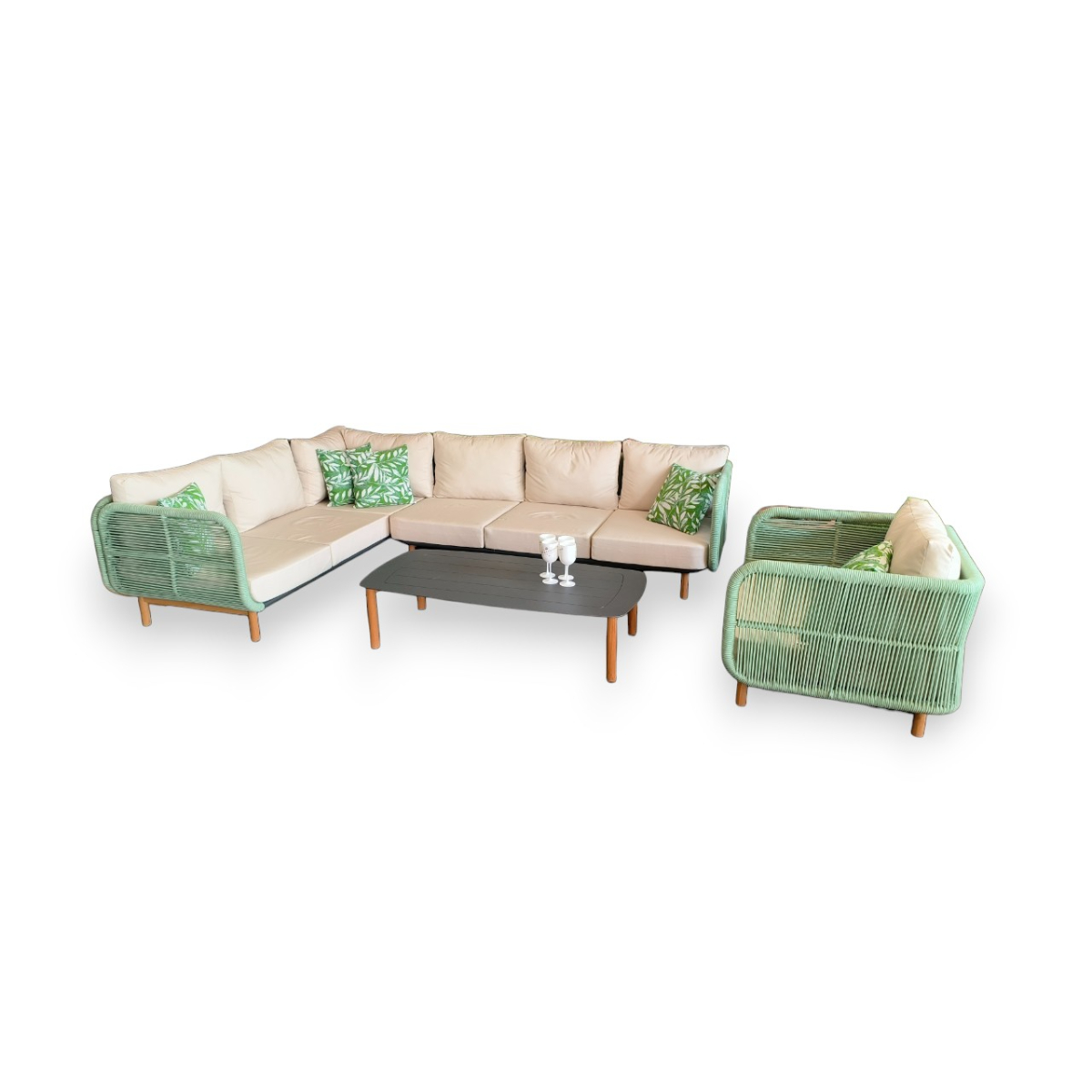 HUG loungeset Champagne 310*220*90*h75cm -nieuw in doos – foto 5 – kavel bij GSD Auctions, Zoeterwoude