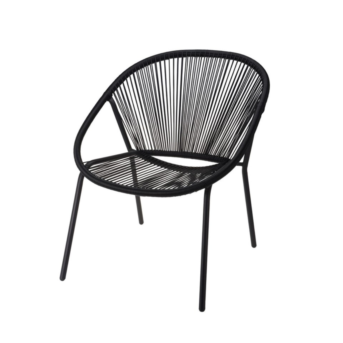 Ambiance lounge tuinstoel draad zwart set van 8 – foto 2 – kavel bij GSD Auctions, Zoeterwoude