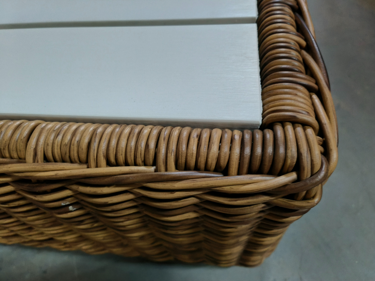 Long island footstool 100x100 goldrush wicker – foto 5 – kavel bij GSD Auctions, Zoeterwoude
