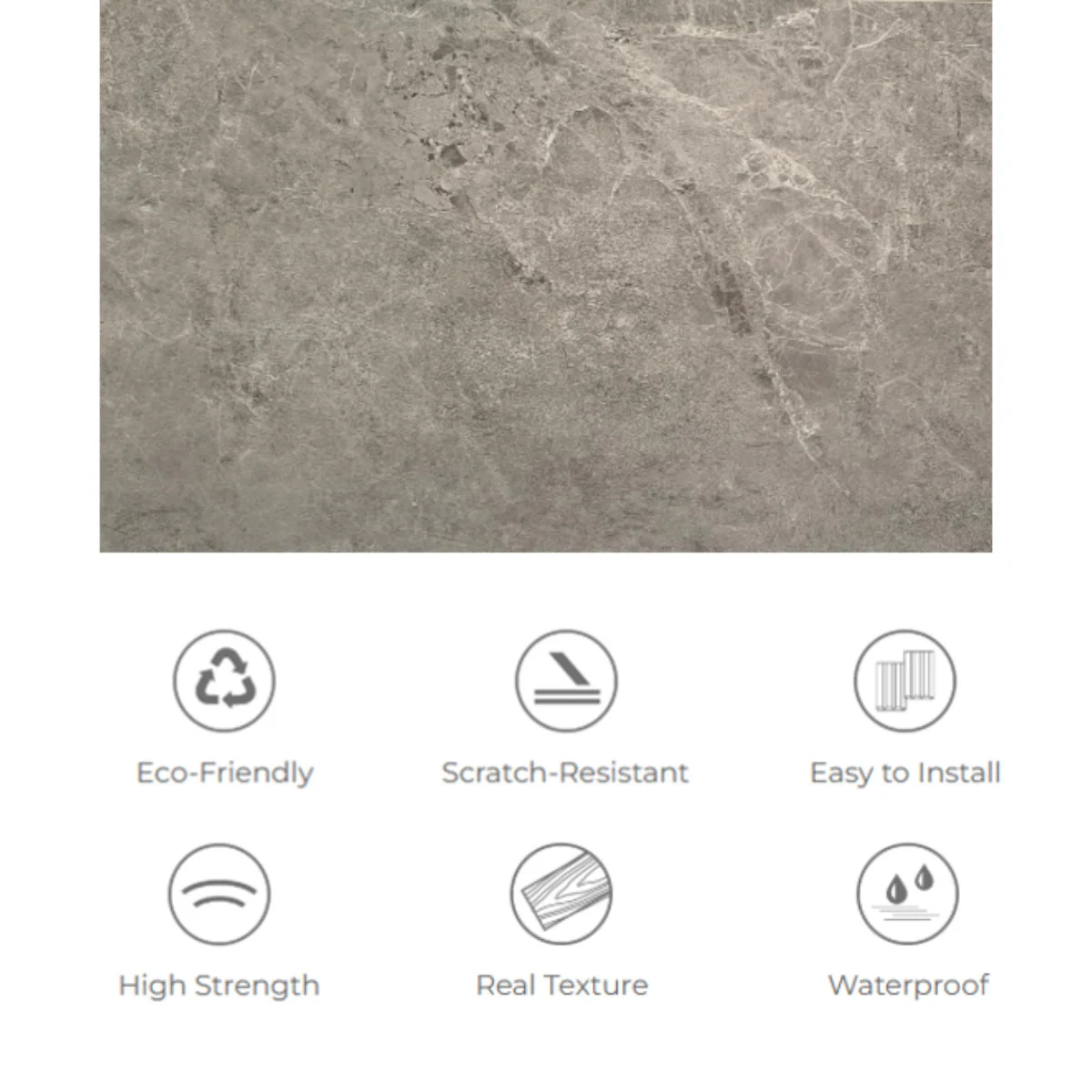 Set van 8 - SPC wall panel - seamless groove -2600x600mm - color granite matt – foto 5 – kavel bij GSD Auctions, Zoeterwoude