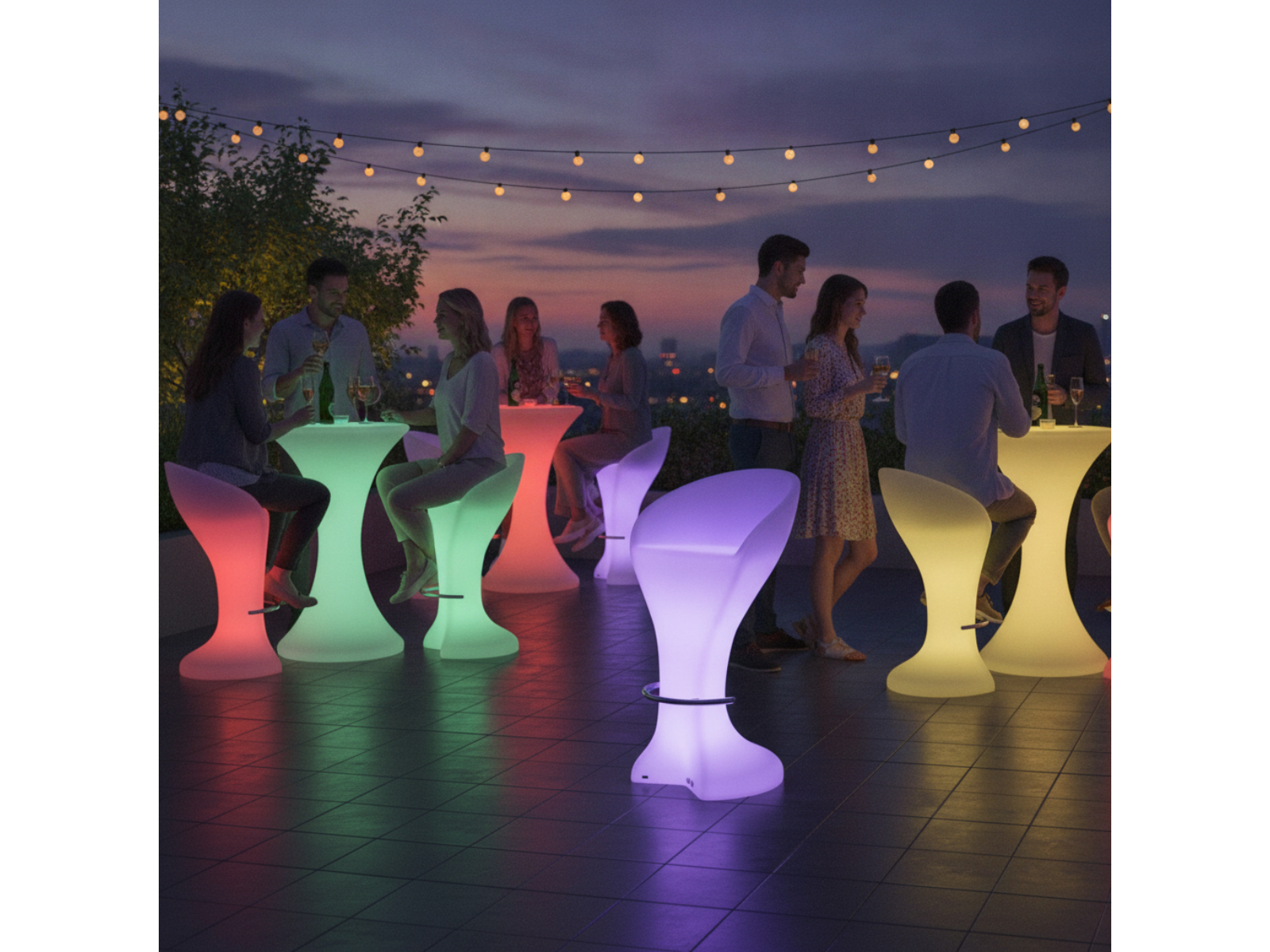 Led barstoelen model BOSS, set van 2 – foto 2 – kavel bij GSD Auctions, Zoeterwoude