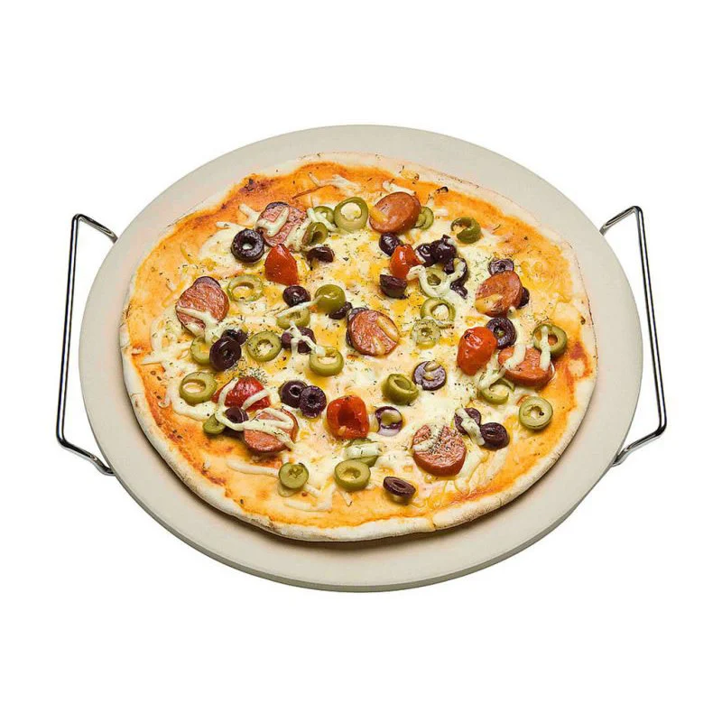 Set van 8x Excellent Houseware Pizza baksteen 33cm – foto 3 – kavel bij GSD Auctions, Zoeterwoude