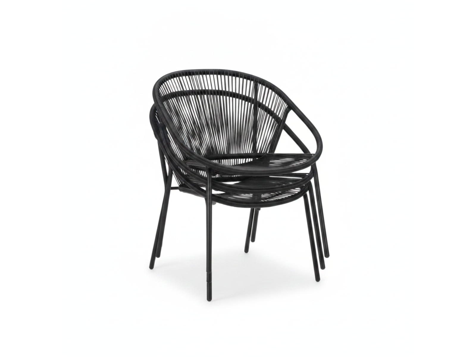 Ambiance lounge tuinstoel draad zwart set van 4 – foto 3 – kavel bij GSD Auctions, Zoeterwoude