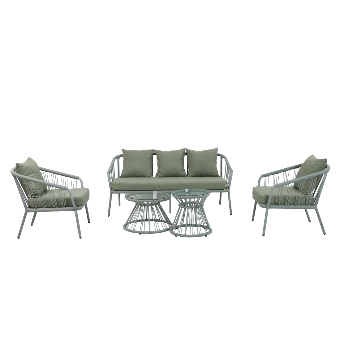 OASIS loungeset 5delig Emerald groen – foto 2 – kavel bij GSD Auctions, Zoeterwoude