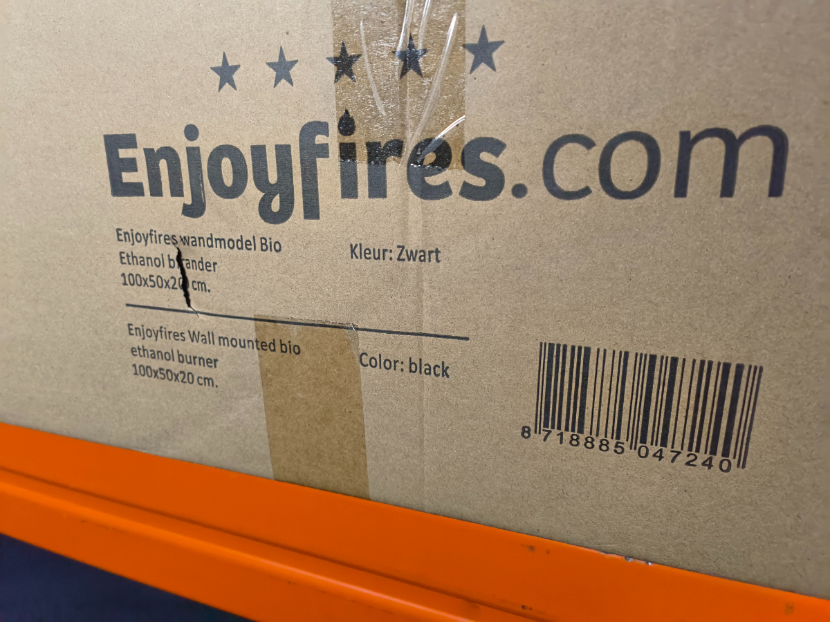 Enjoyfires wandhaard bio ethanol 100x50x20 cm – foto 3 – kavel bij GSD Auctions, Zoeterwoude
