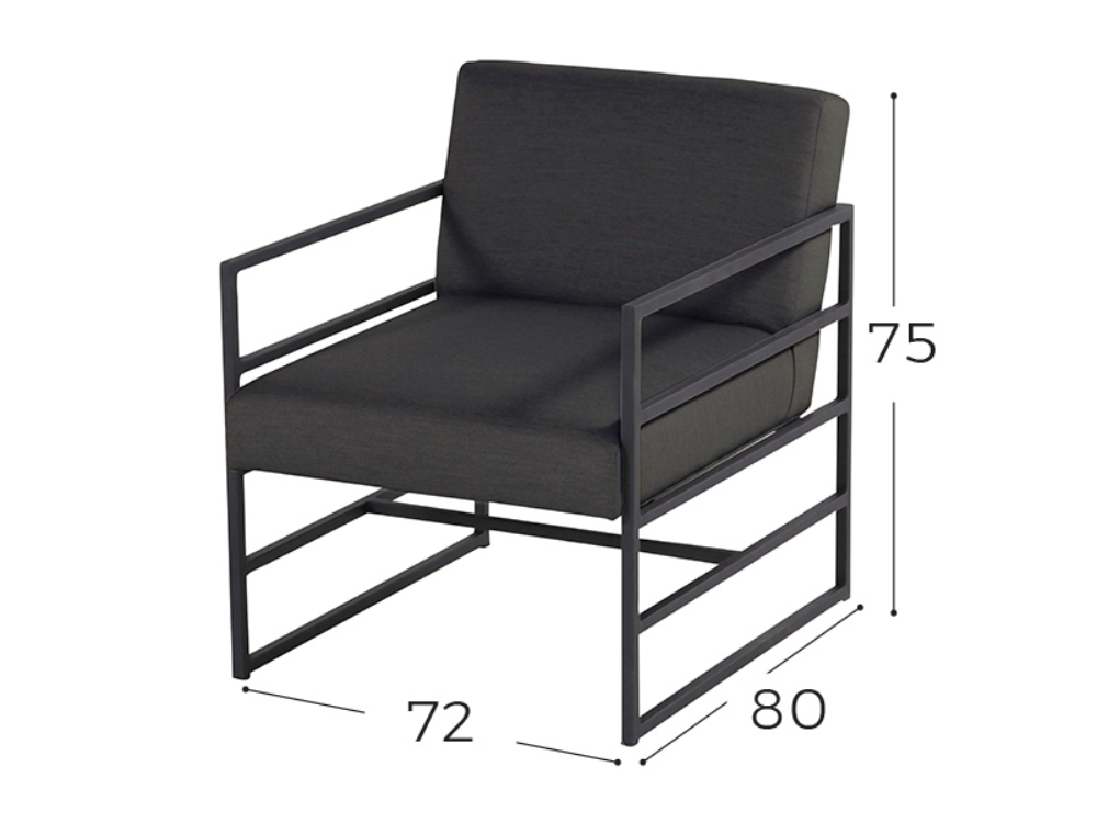 Hartman Amsterdam set van 2 Loungecharis met Sunbrella stof Donkergrijs – foto 2 – kavel bij GSD Auctions, Zoeterwoude