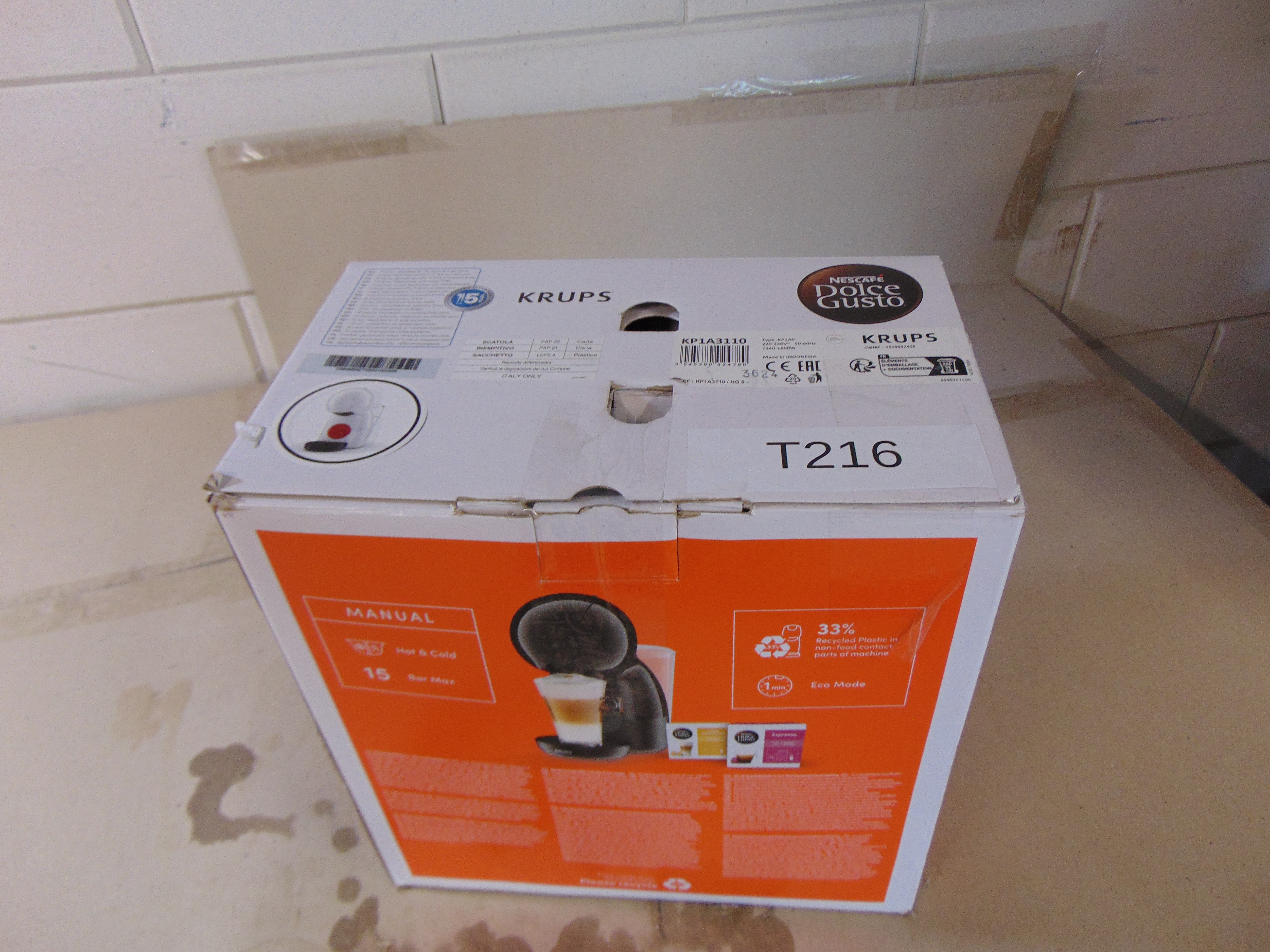 Krups Piccolo XS KP1A31 Dolce Gusto Koffiemachine – foto 4 – kavel bij GSD Auctions, Zoeterwoude